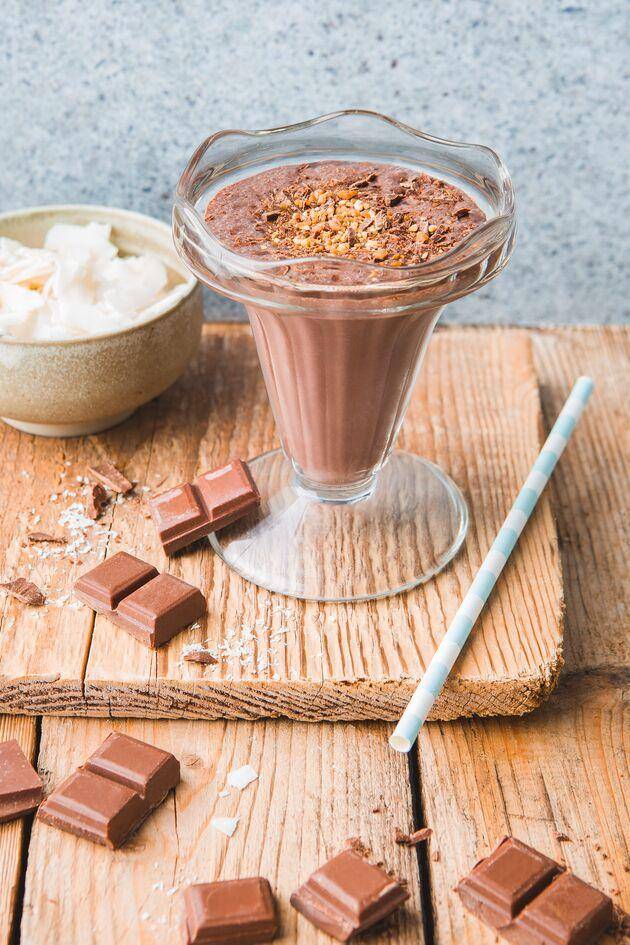 Milkshake chocolat, banane et noix de coco - Recepten Perfectmix + | Moulinex