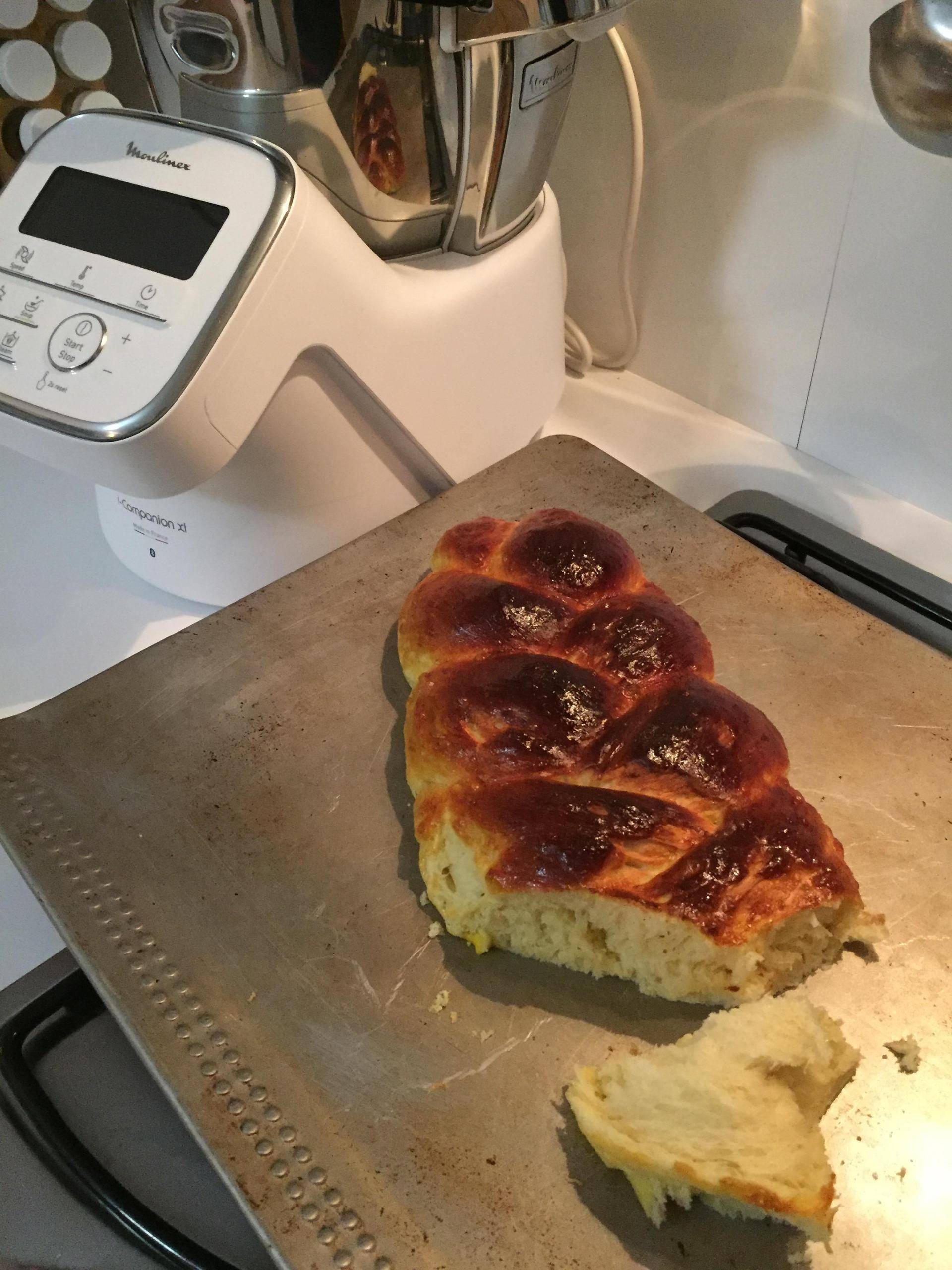 Brioche tressée filante - Recepten Companion Connect XL | Moulinex