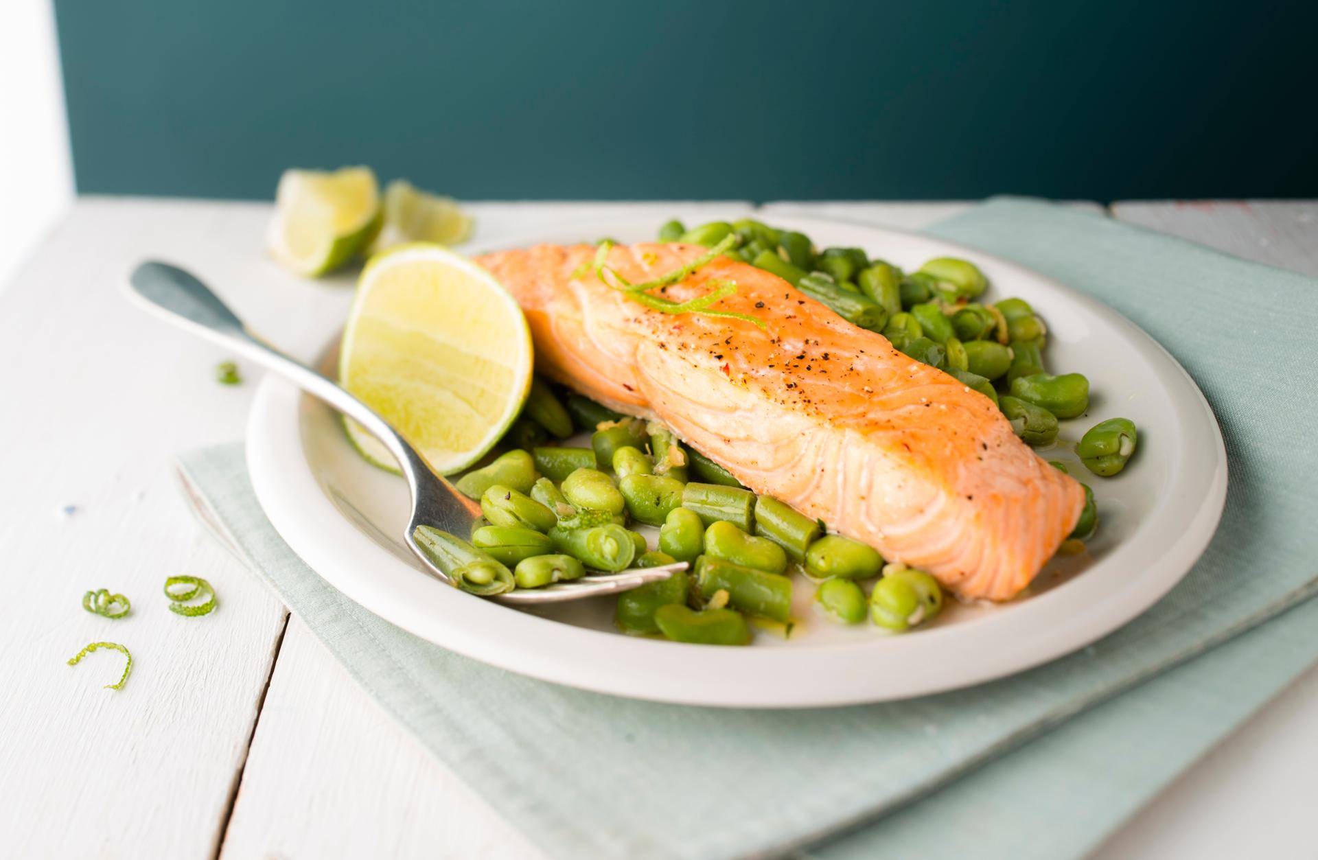 Saumon gingembre et fèves - Recepten Cookeo | Moulinex