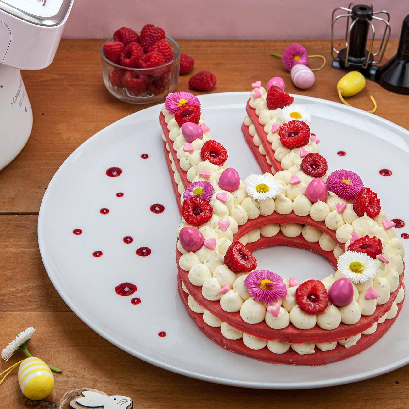 Tarte lapin chocolat blanc framboises - Recepten Companion | Moulinex