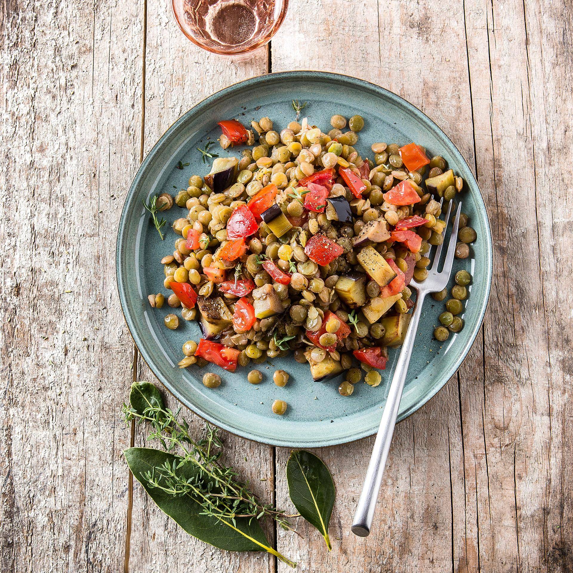 Lentilles à l’aubergine et tomate - Recette Cookeo V3 Mini | Moulinex