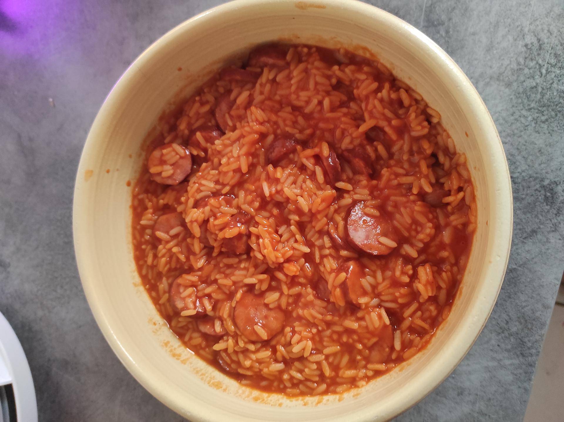 Saucisses fumées tomates riz - Recepten Companion XL | Moulinex