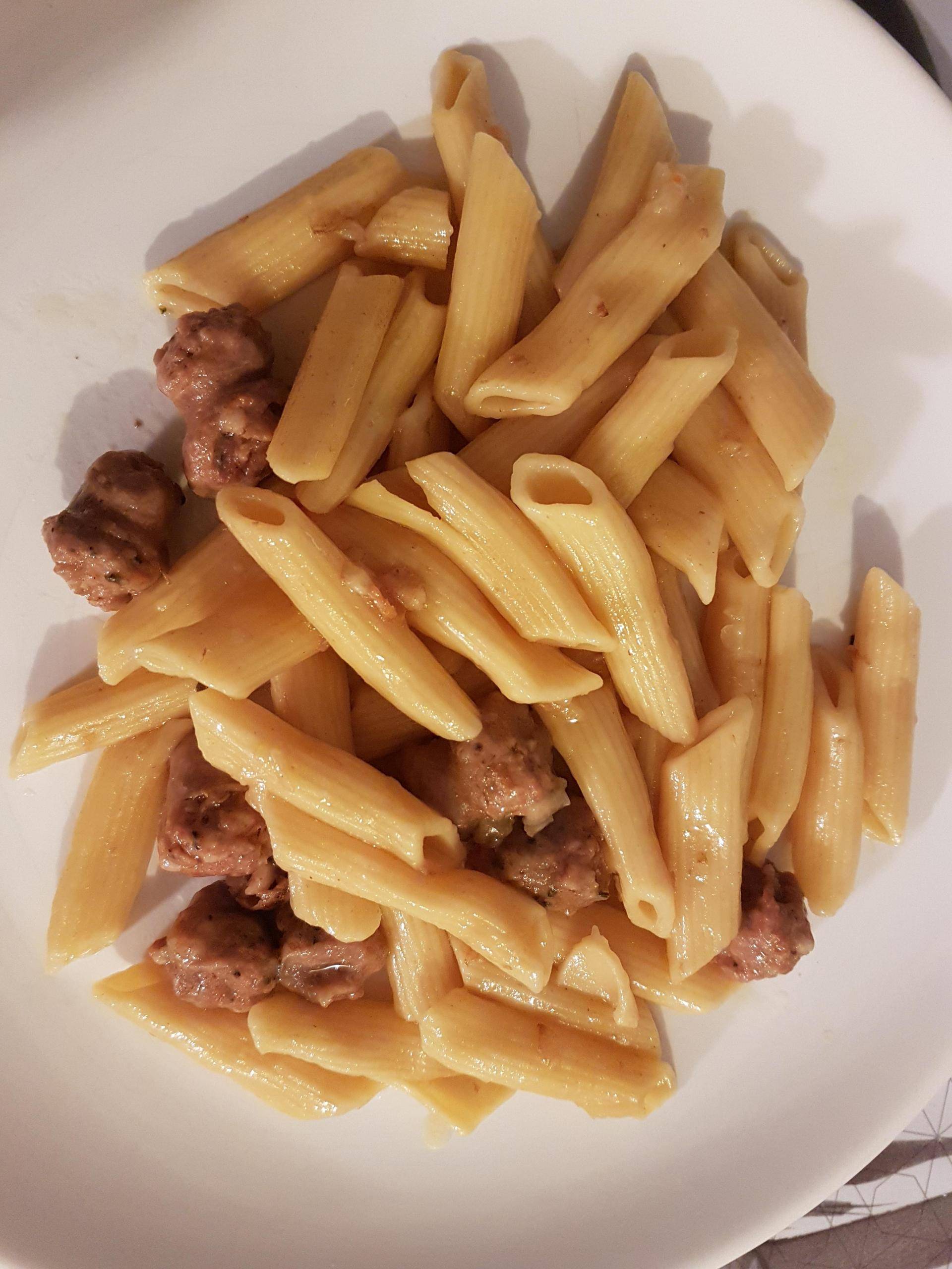 Saucisses italiennes aux penne - Recepten Cookeo | Moulinex