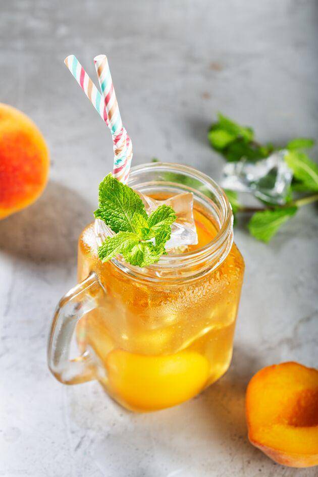 Thé glacé pêche fait maison - Recepten Perfectmix + | Moulinex