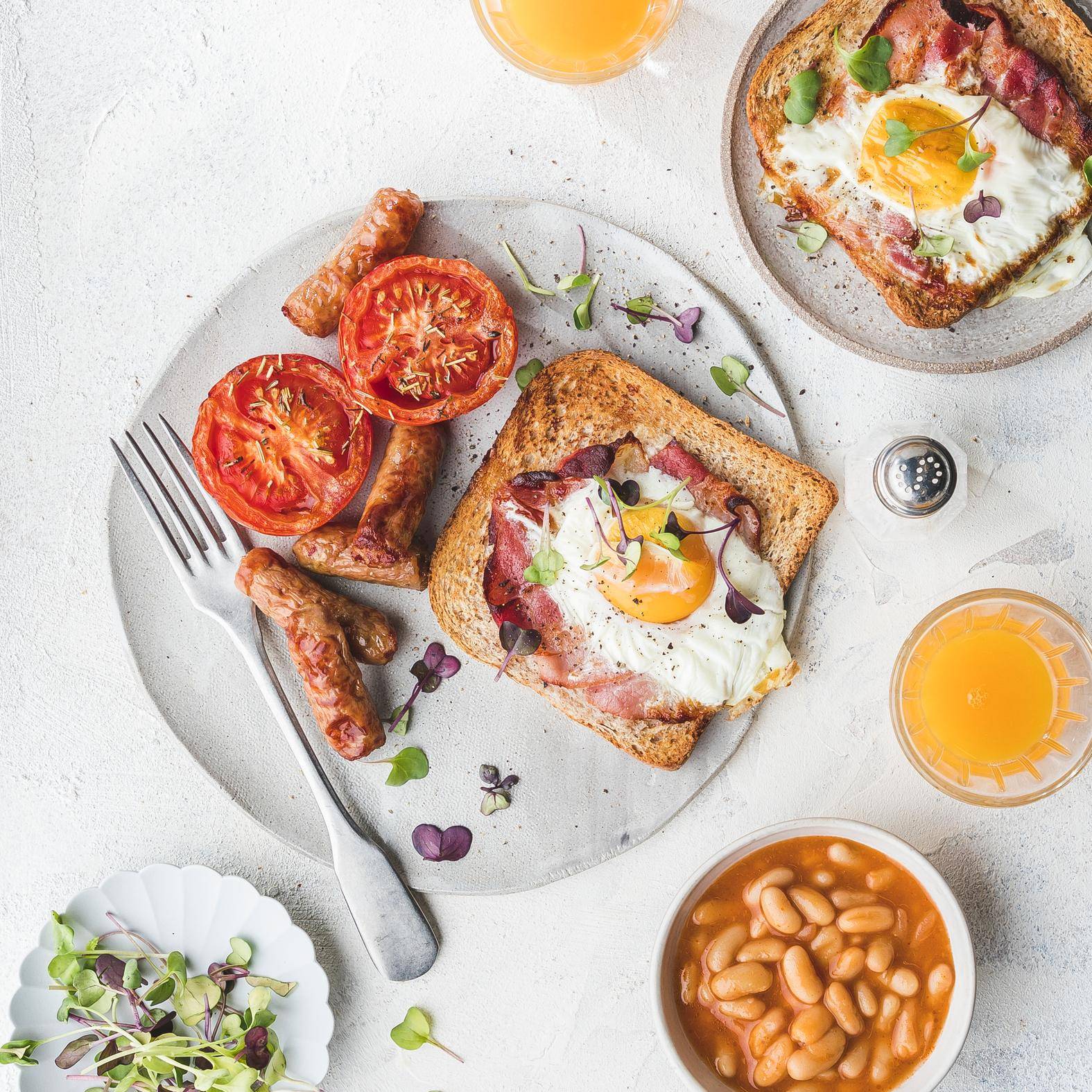 Uitgebreid Engels ontbijt - Recepten DUAL EASY FRY XXL | Moulinex