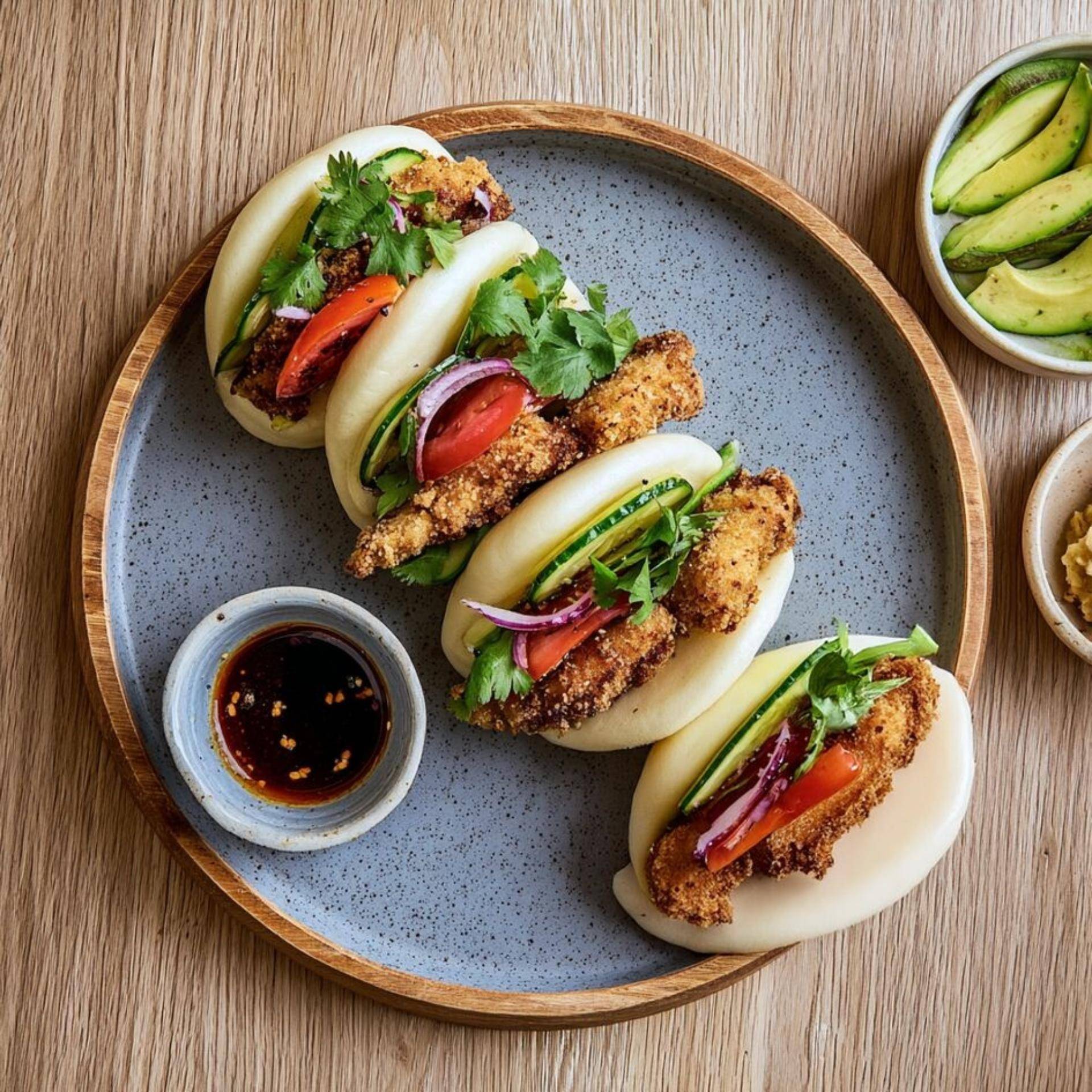 Bao bun et poulet croustillant - Recette Companion Connect | Moulinex