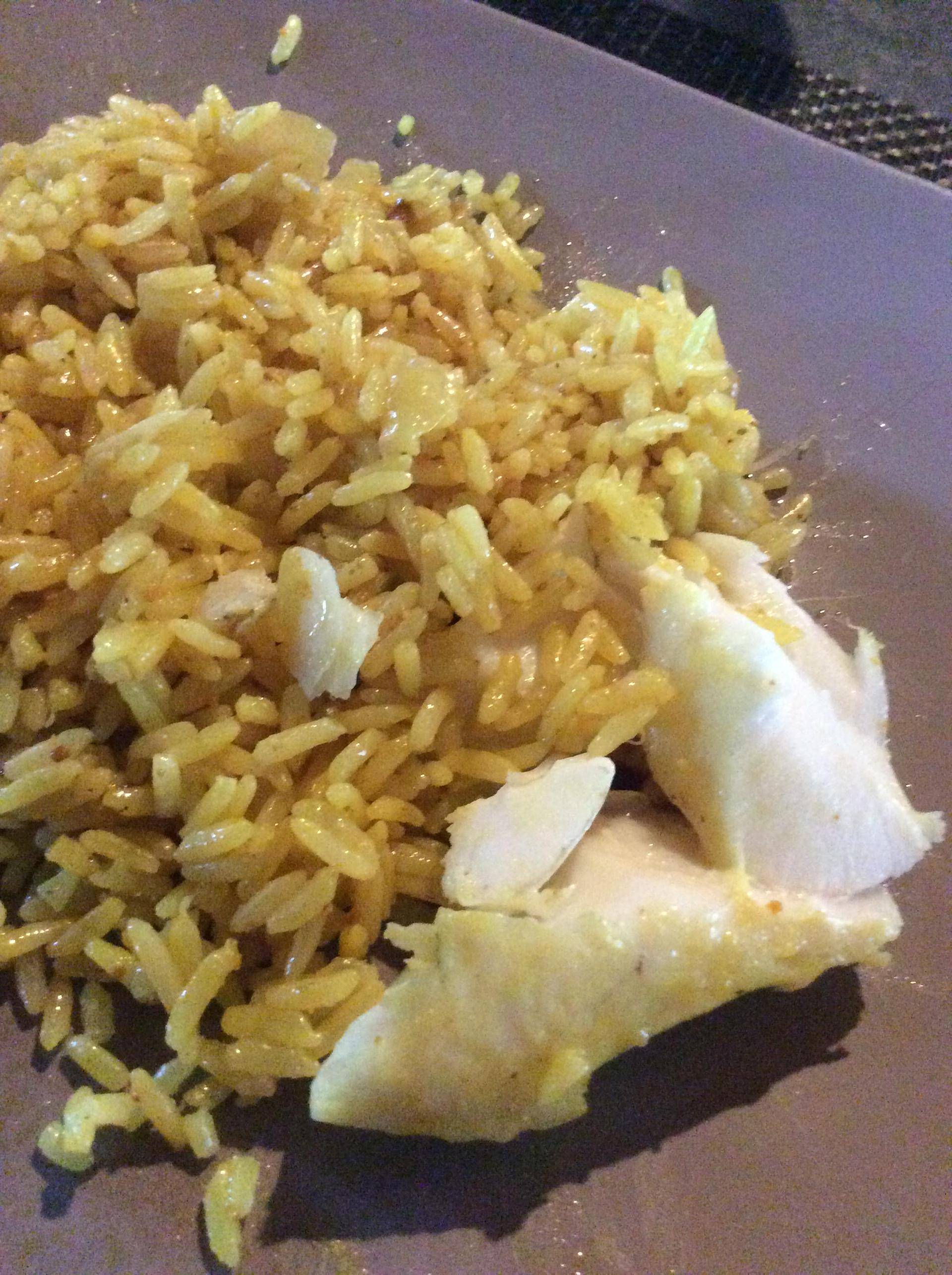 Dos de cabillaud et son riz au curcuma - Recepten Cookeo | Moulinex