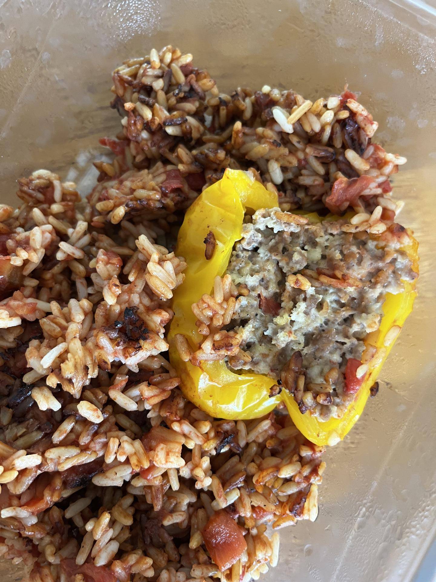 Poivrons farcis et riz tomate - Recette Cookeo | Moulinex