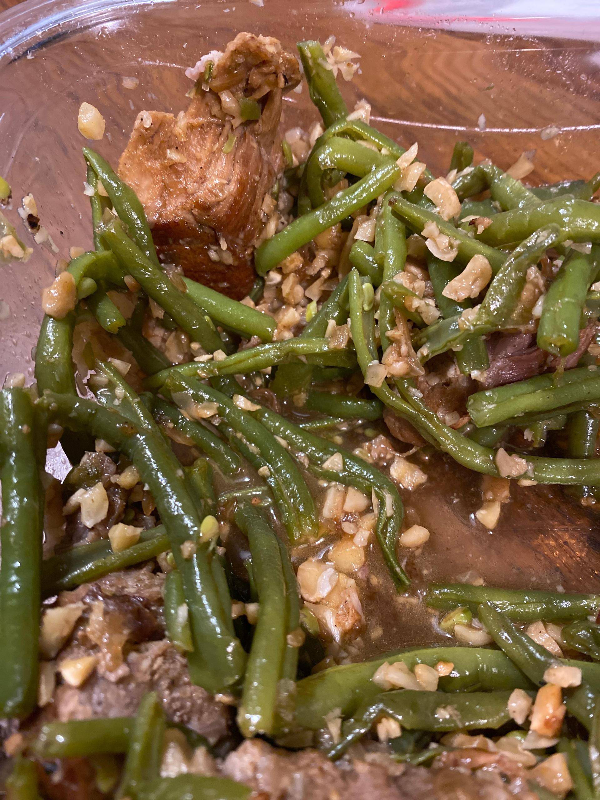 Rôti de porc haricots vert et noix de cajou - Recepten Cookeo | Moulinex