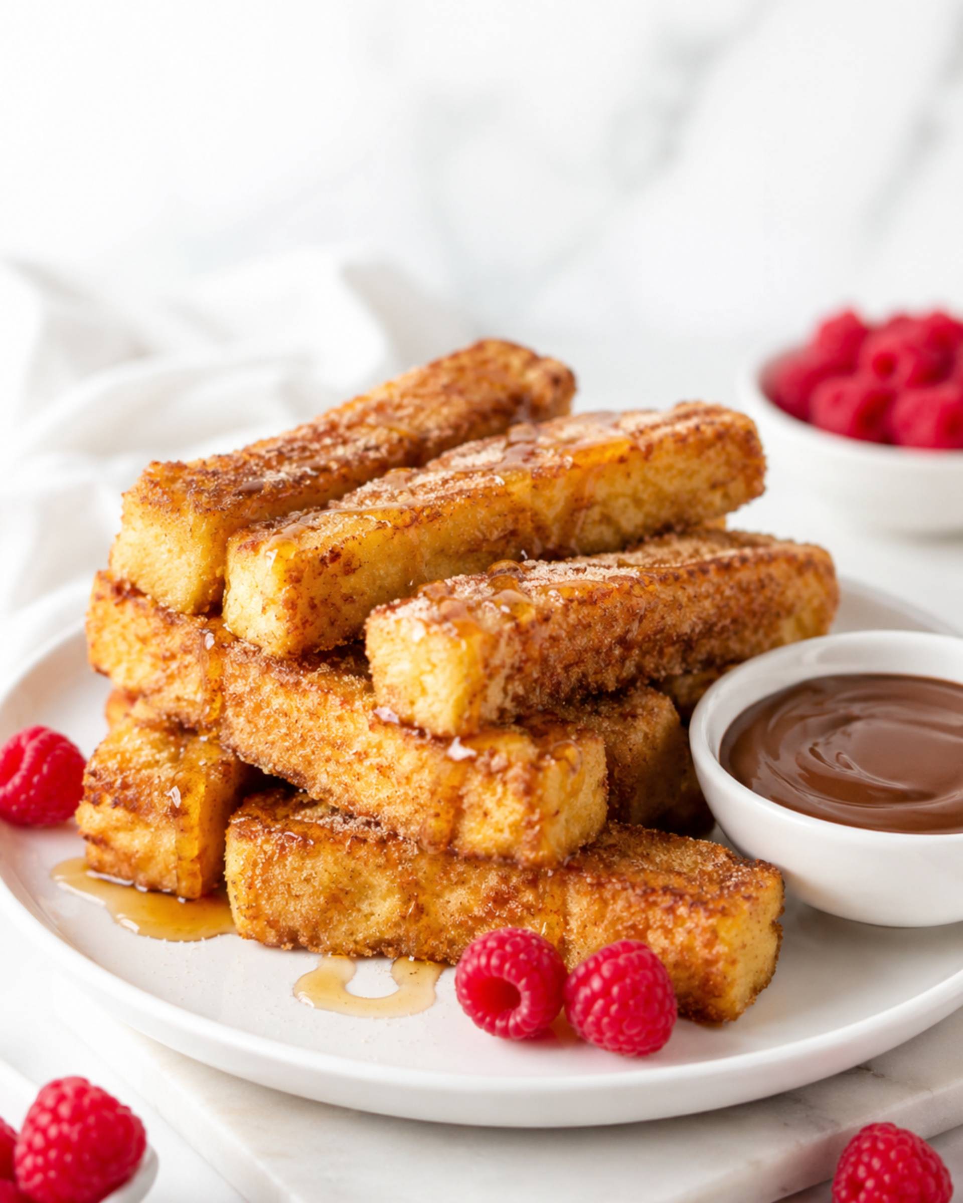 Frites de pain perdu et dip au chocolat - Recette Crisp&Go 3P | Moulinex