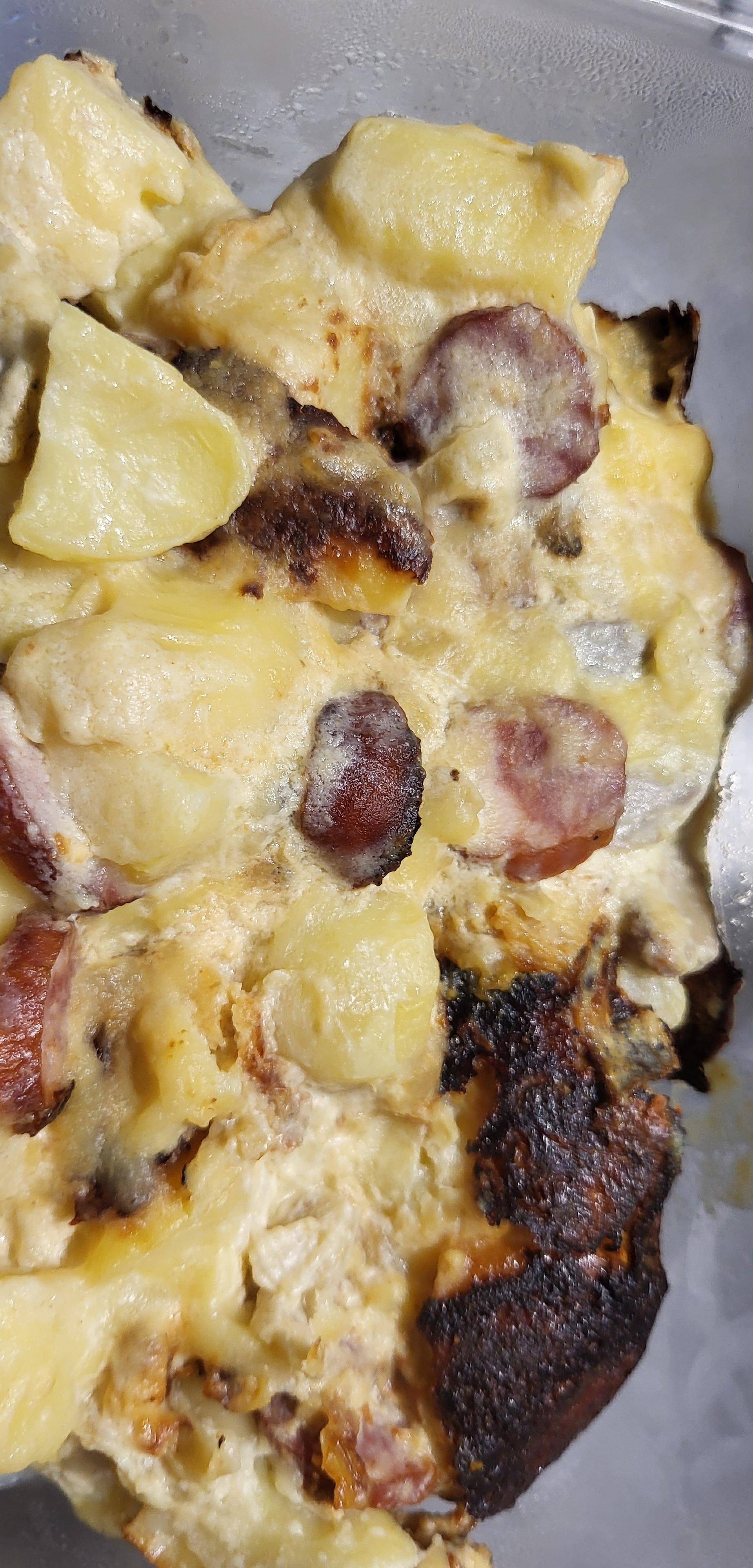 Pomme de terres saucisse raclette façon tartiflette - Recette Cookeo Infinity Autostir | Moulinex