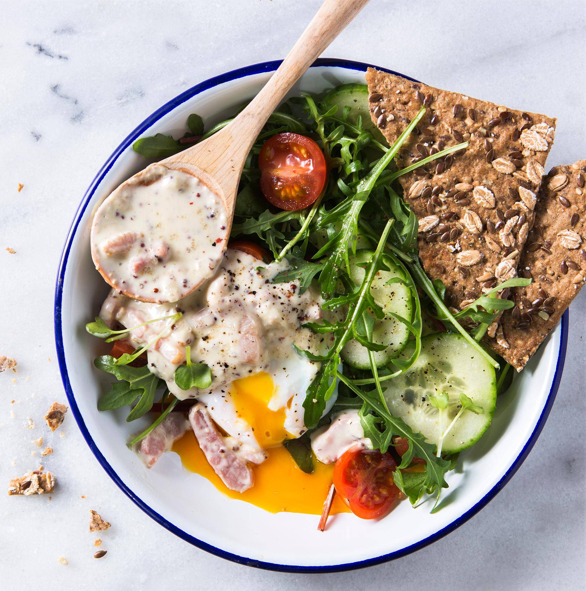 Sauce moutarde aux lardons - Recette Companion | Moulinex