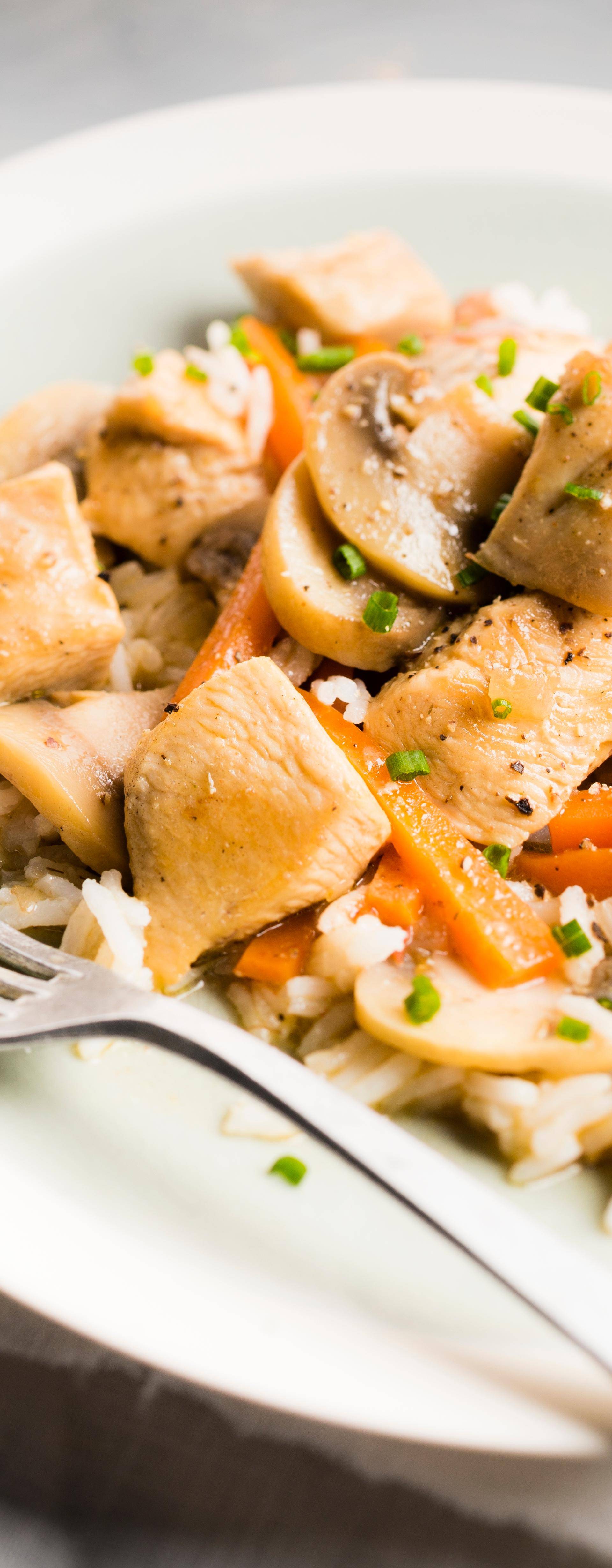 Riz poulet au champignon - Recette Cookeo V3 | Moulinex