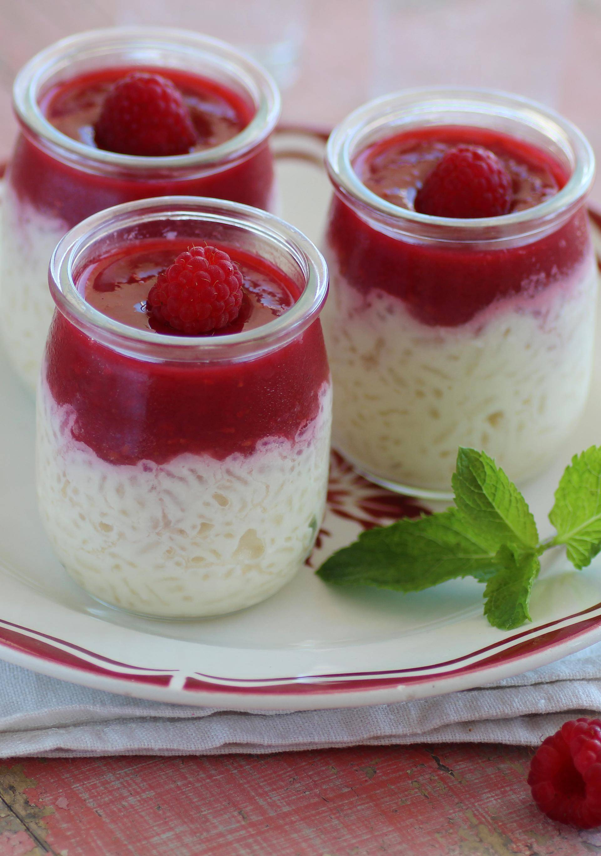 Riz au lait au coulis de fruits rouges - Recette Companion Connect | Moulinex