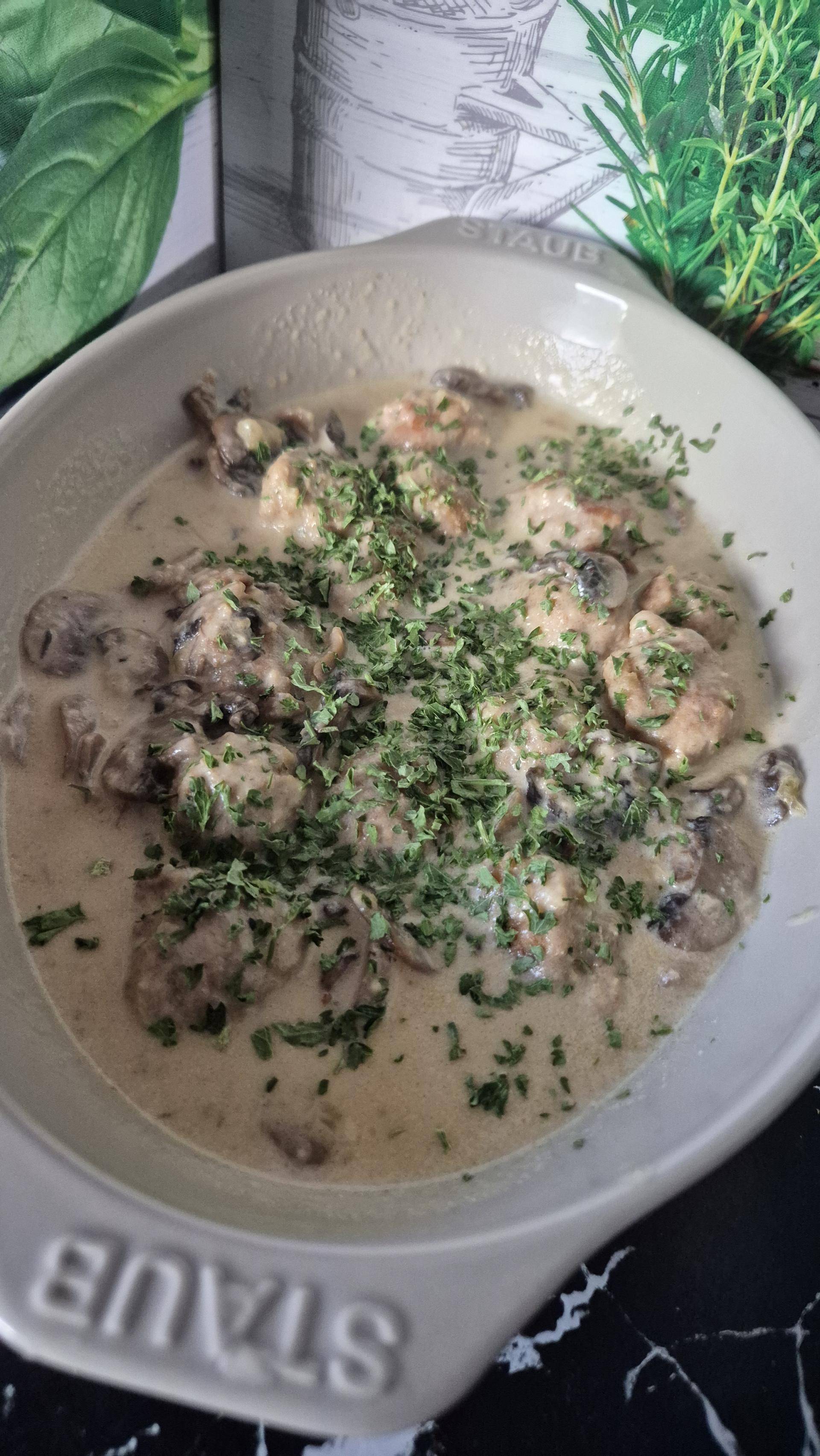 Boulettes de porc aux champignons et à la crème au Cookeo infinity - Recette Cookeo Infinity Autostir | Moulinex