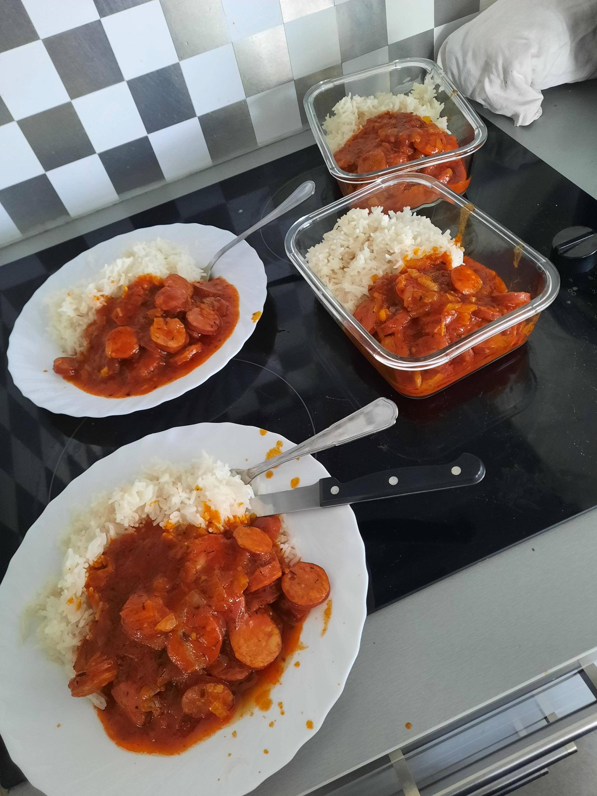 Rougai saucisse et riz thai - Recette Cookeo V3 | Moulinex