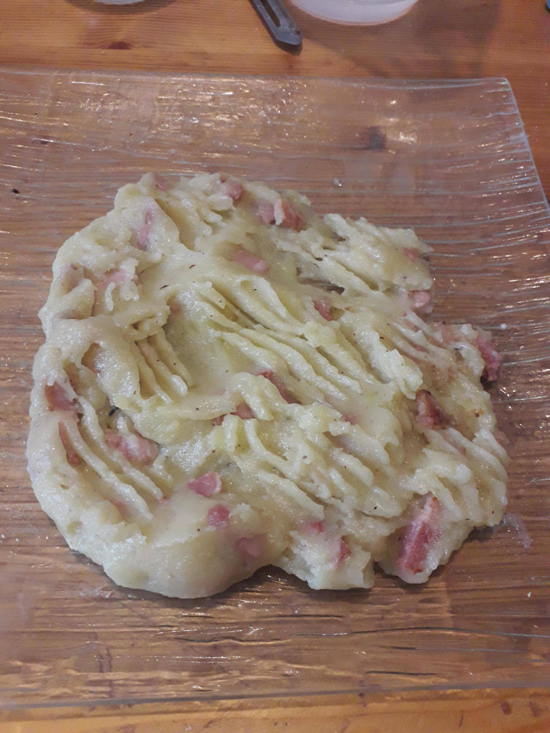 Purée aux lardons à ma façon - Recepten Cookeo | Moulinex