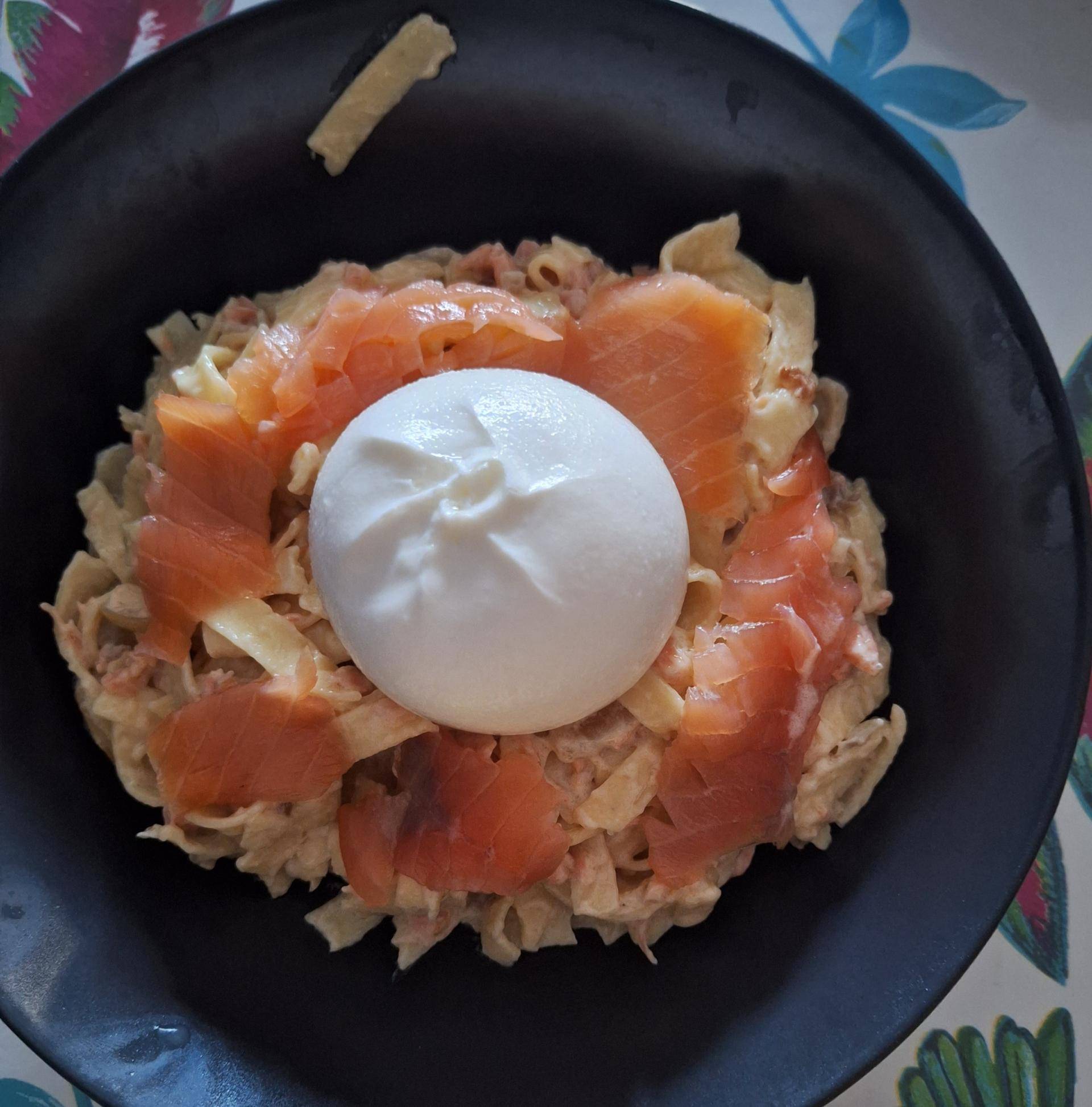 Tagliatelle saumon et sa burrata fondante - Recette Cookeo | Moulinex