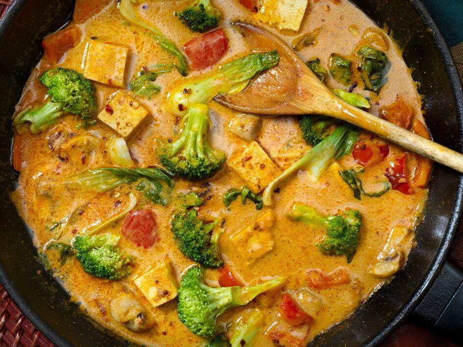 Curry thaï rouge aux légumes - Recepten Perfectmix Cook | Moulinex