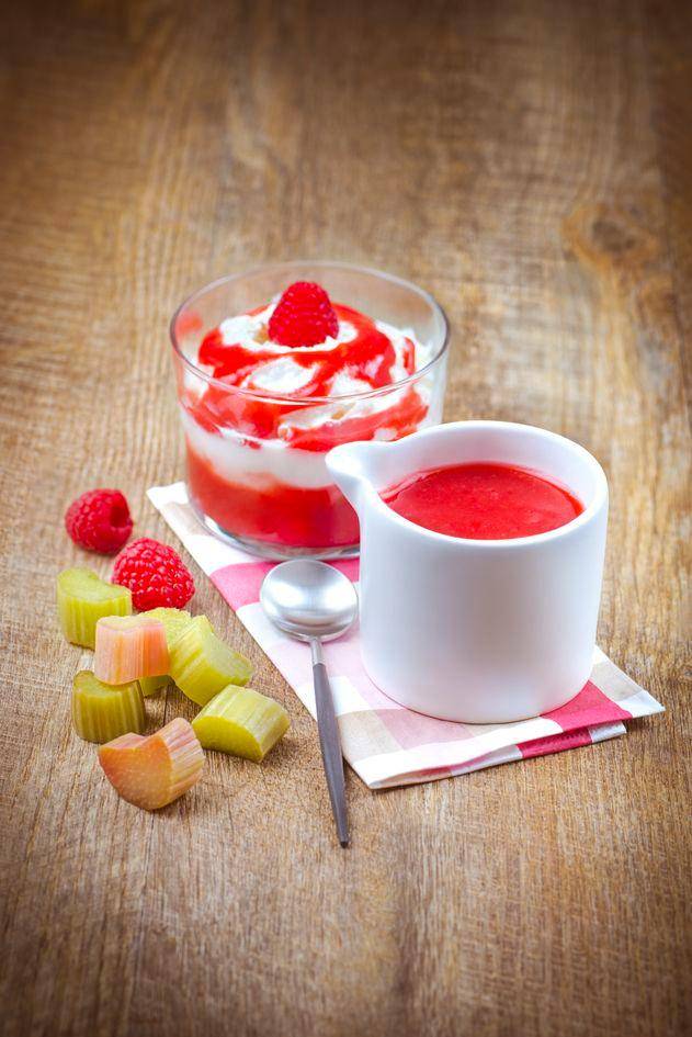 Coulis de rhubarbe à la framboise - Recepten Perfectmix Cook | Moulinex