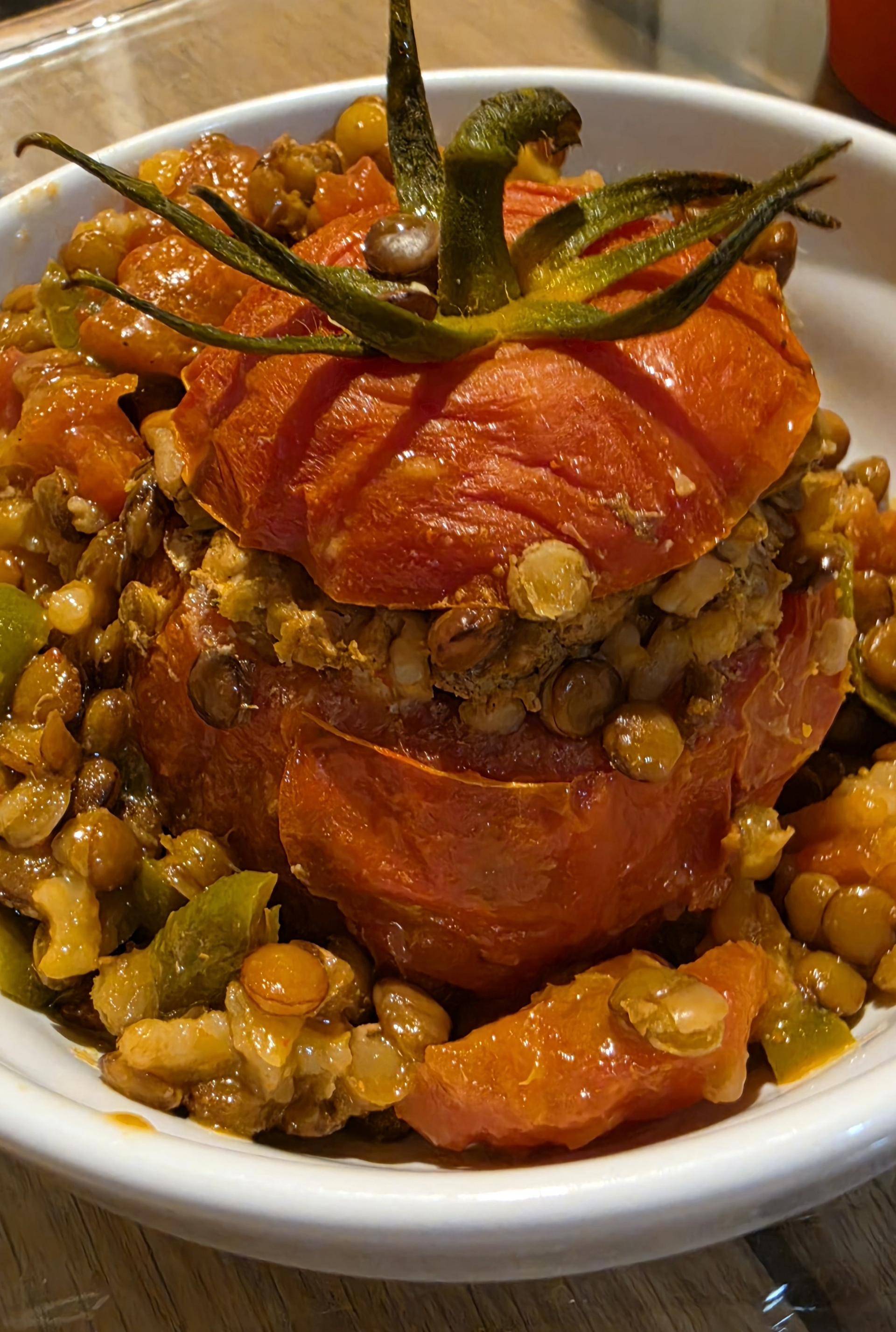 Tomates farcies et lentilles - Recette Cookeo | Moulinex