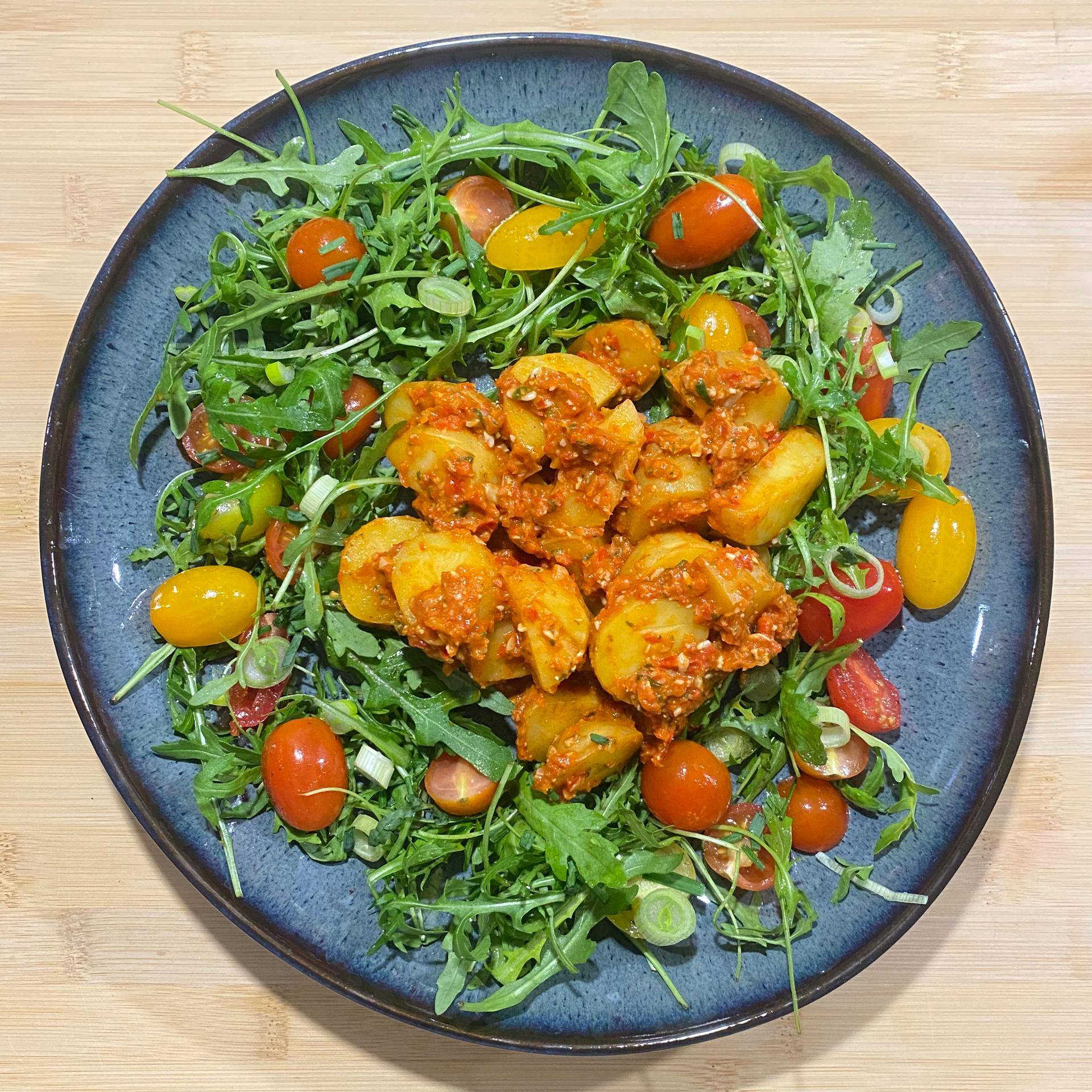 Salade de pommes de terre au Mojo Rojo - Recette Companion Connect XL | Moulinex