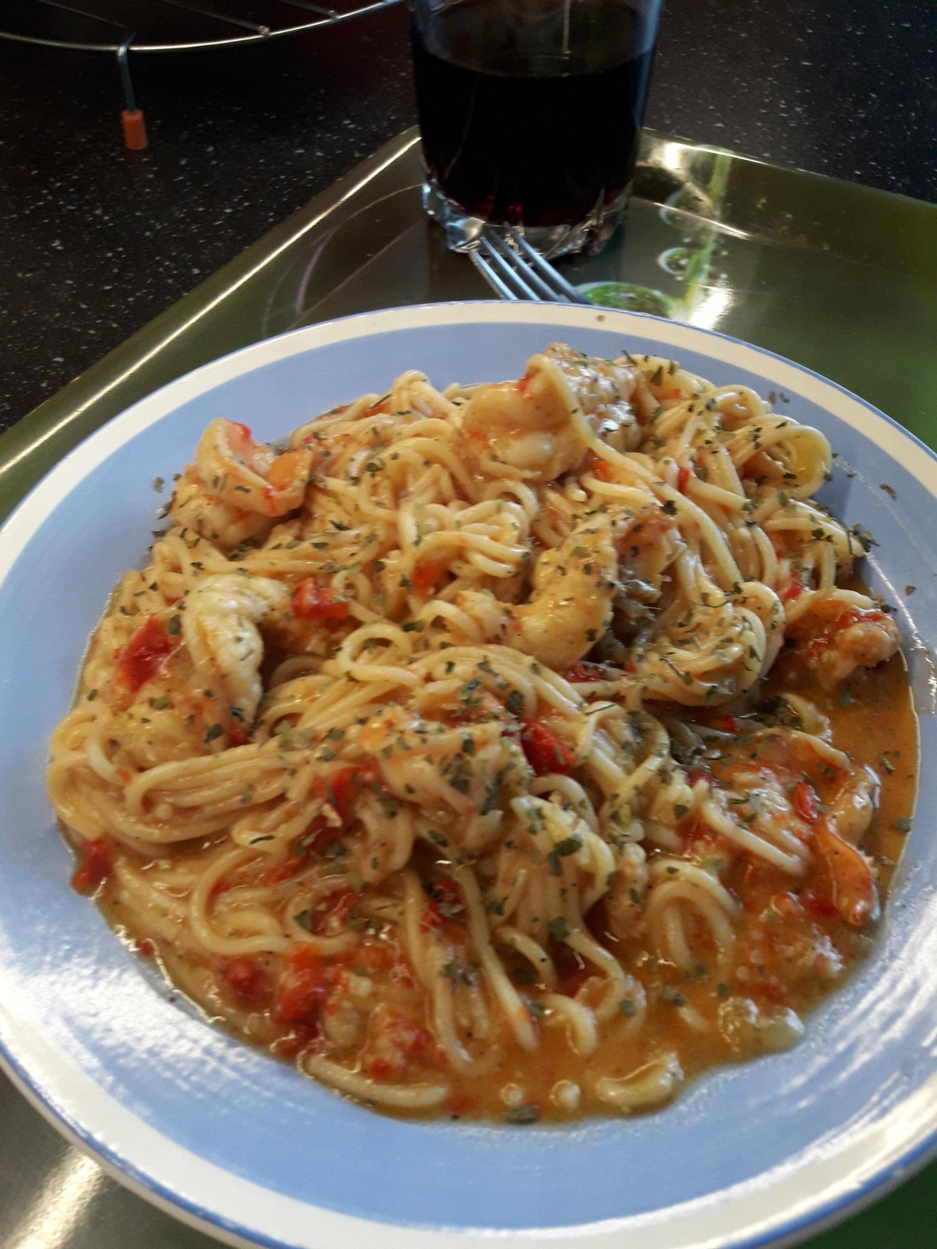 Spaghettis aux scampis - Recepten Cookeo | Moulinex