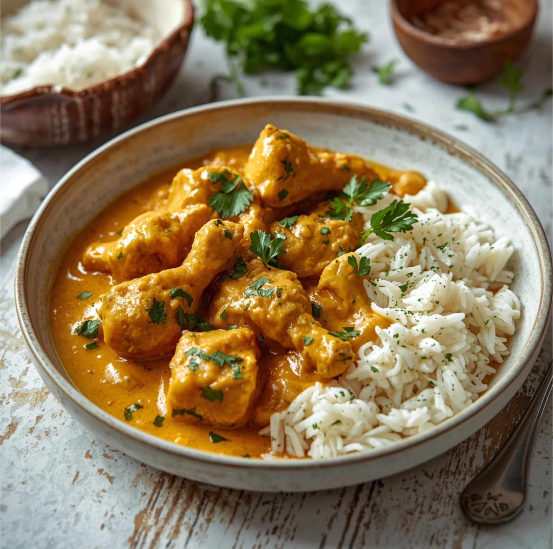 Curry de Poulet bien épicé - Recette Companion Connect XL | Moulinex