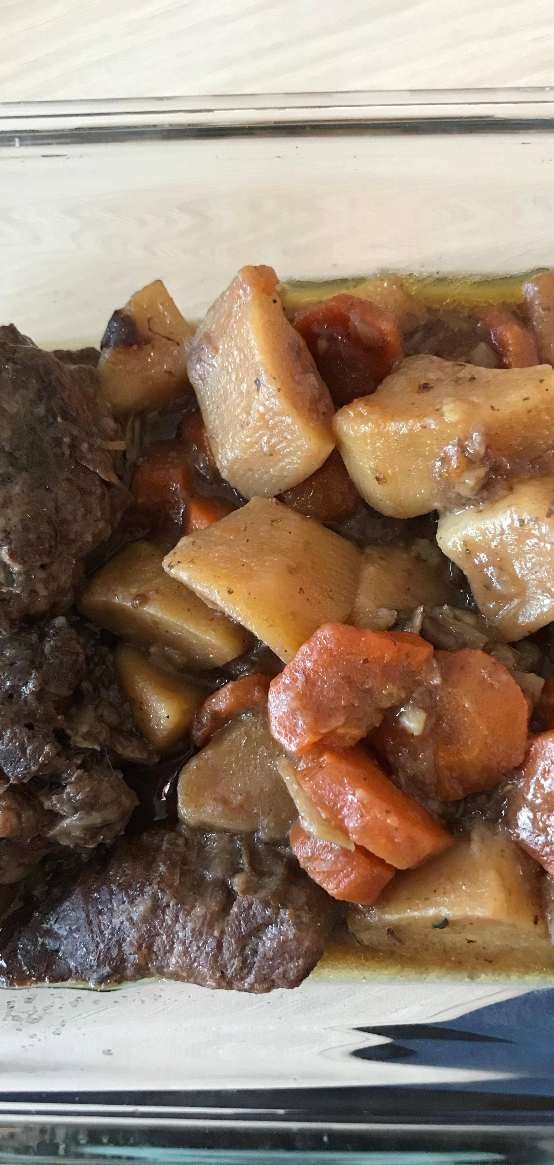 Jarret de bœuf avec os à moelle et ses petits légumes - Recette Cookeo V3 | Moulinex