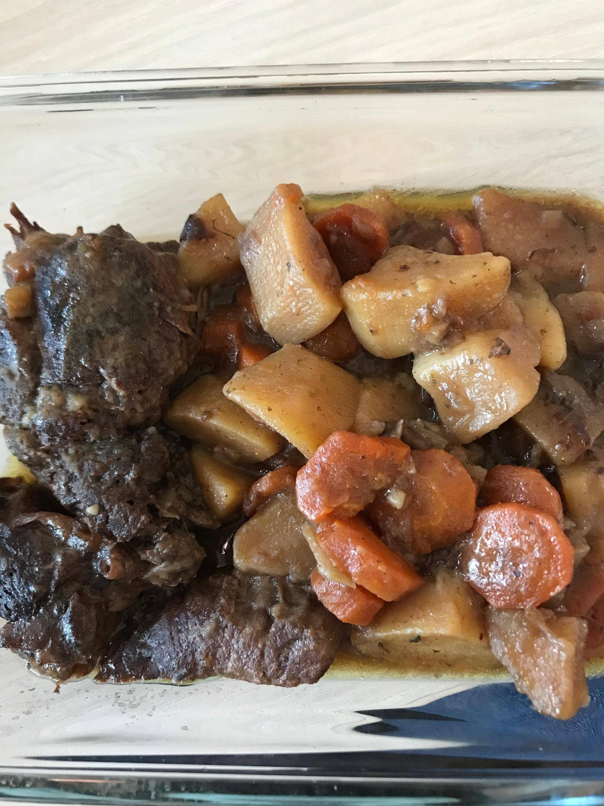 Jarret de bœuf avec os à moelle et ses petits légumes - Recette Cookeo V3 | Moulinex