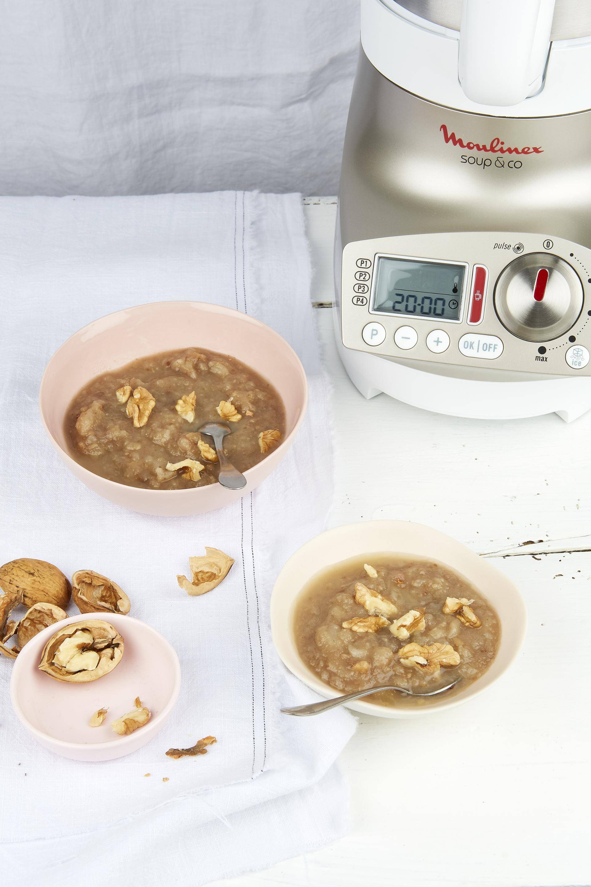 Compotée poires-châtaignes aux noix - Recette Soup & Co | Moulinex