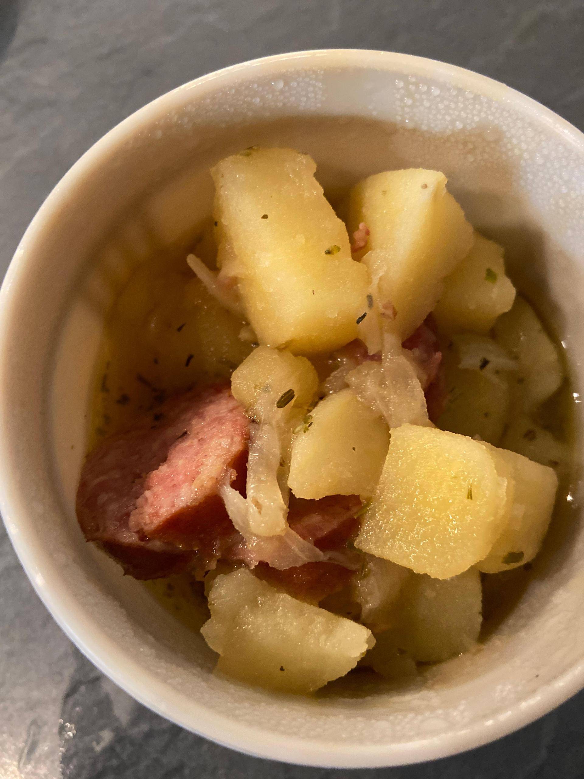 Pomme de terre saucisse montbéliard - Recepten Cookeo V3 | Moulinex