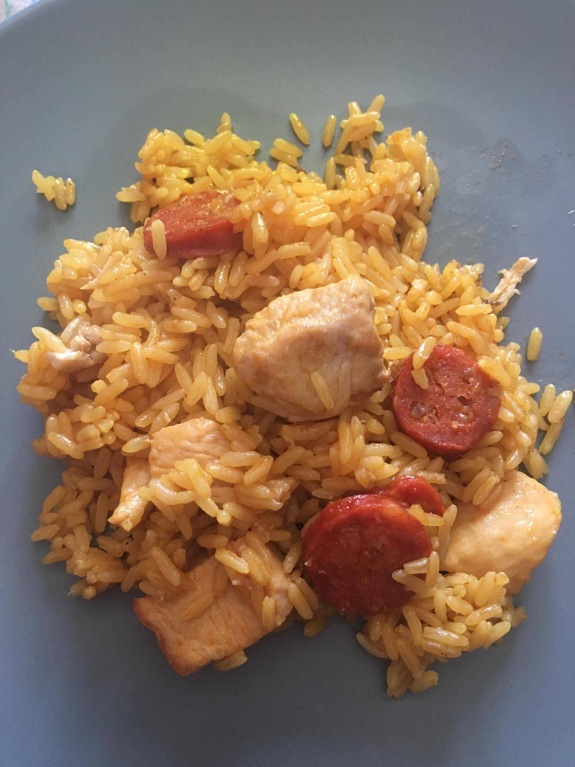 Poulet riz chorizo au safran - Recepten Cookeo | Moulinex