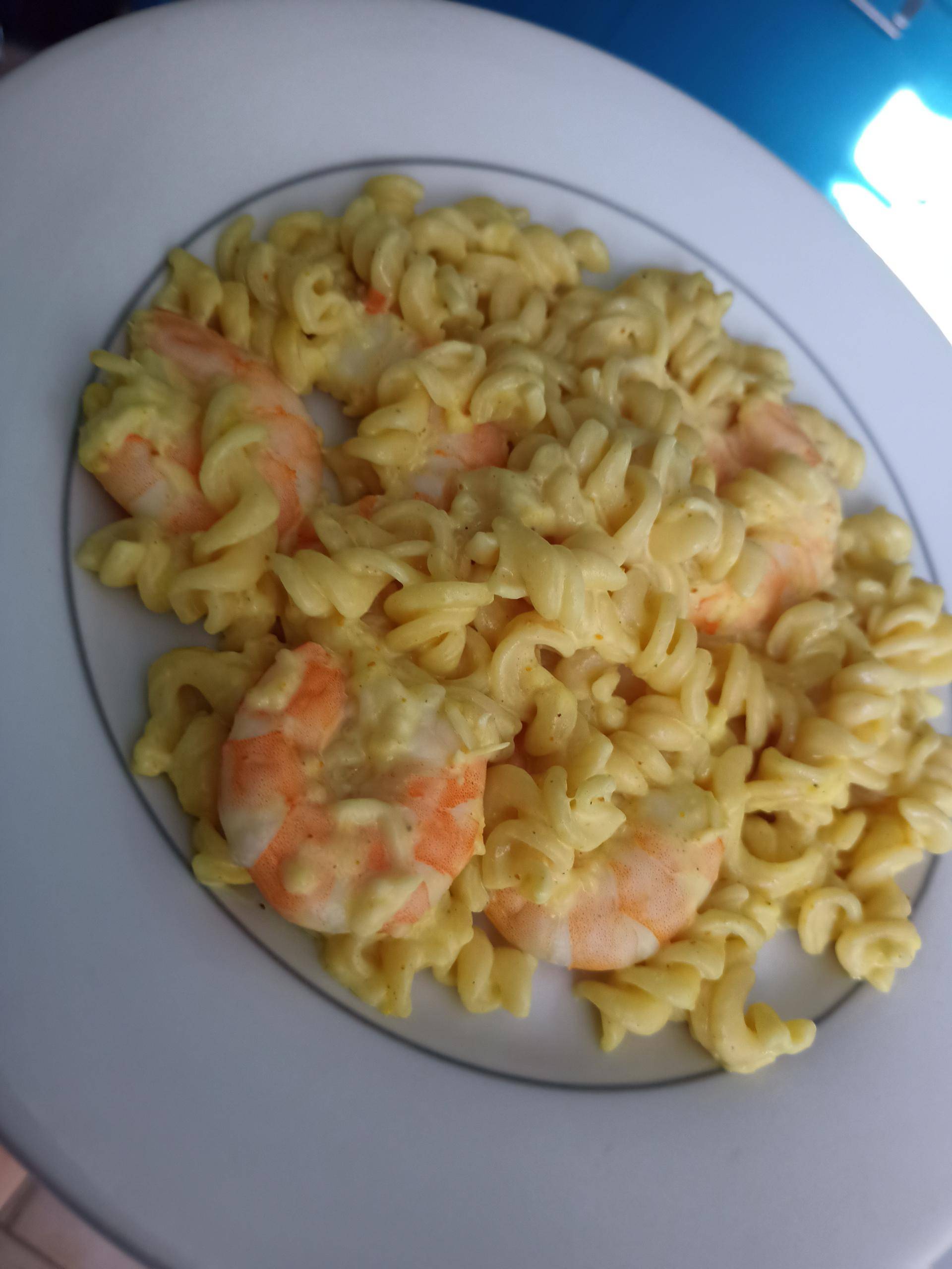 Pâtes au curry et crevettes - Recette Cookeo | Moulinex