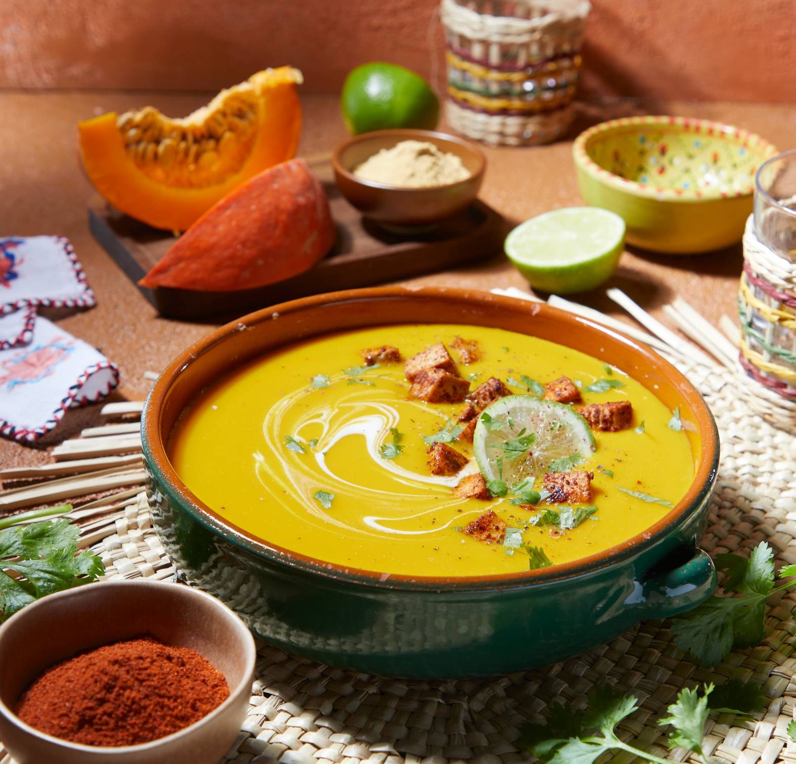 Soupe au potiron fusion mexicaine - Recepten Perfectmix Cook | Moulinex