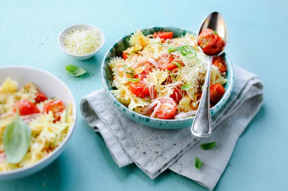 Papillons tomates et jambon - Recette Cookeo | Moulinex