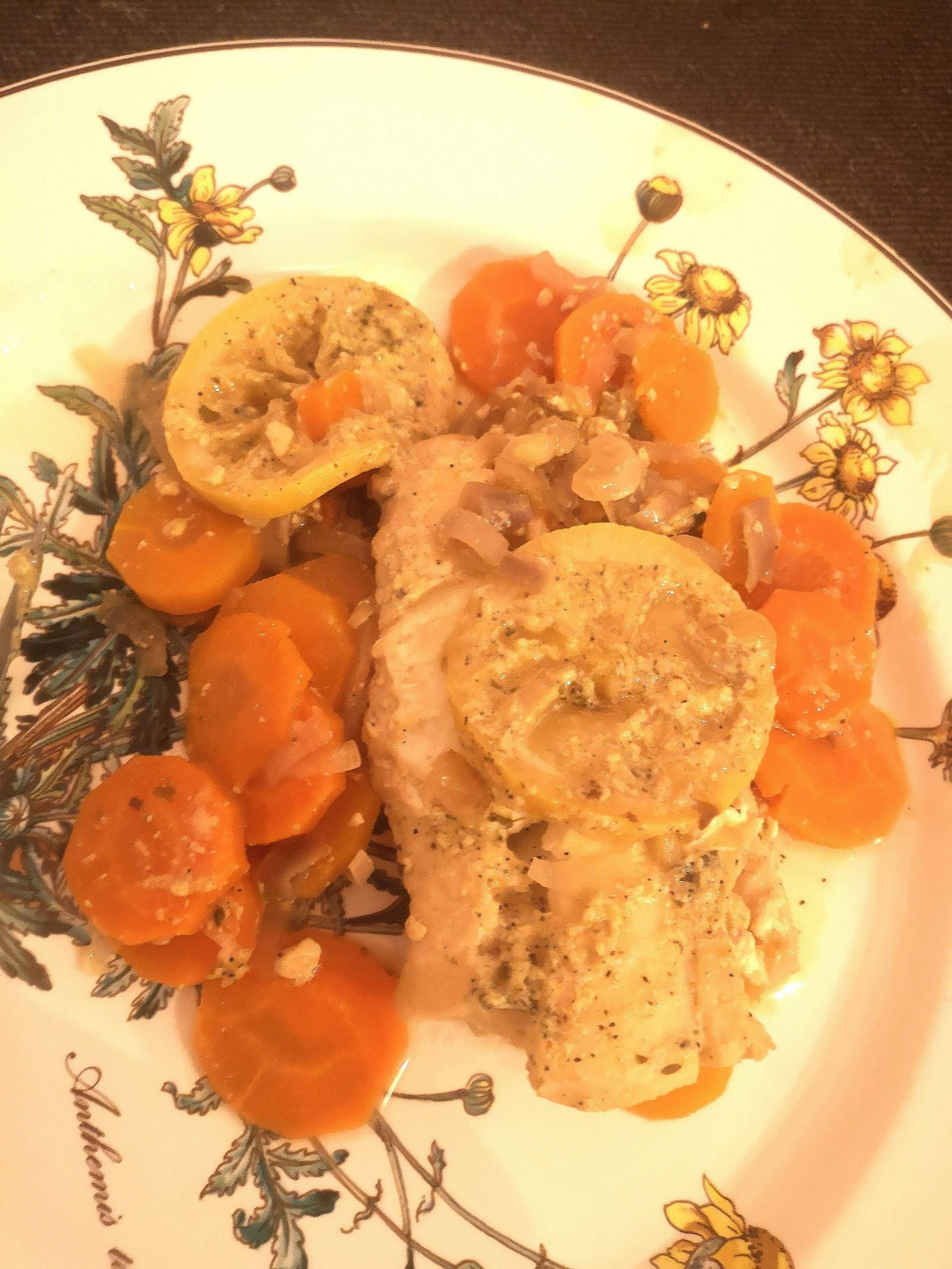 Cabillaud, carottes sauce moutarde citron - Recepten Cookeo | Moulinex