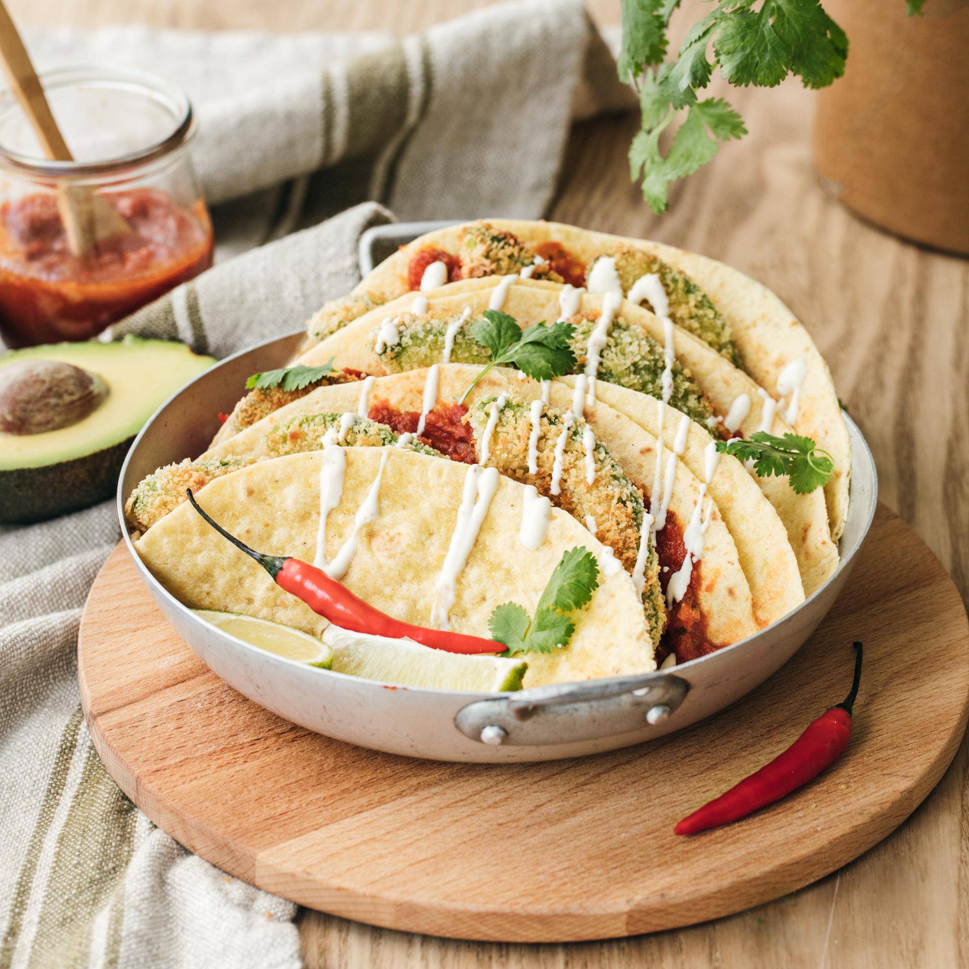 Tacos à l'avocat végétarien - Recette EASY FRY & GRILL 2 in 1 DIGITAL | Moulinex
