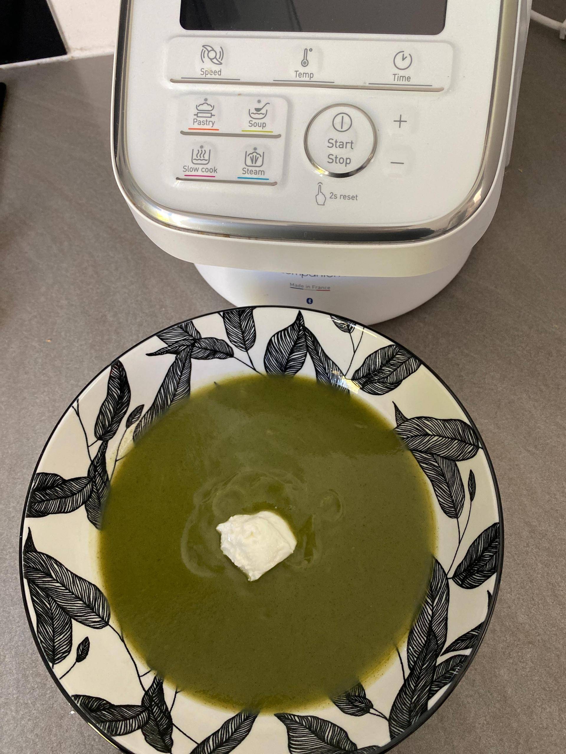 Soupe courgettes menthe sans féculent - Recepten Companion Connect XL | Moulinex