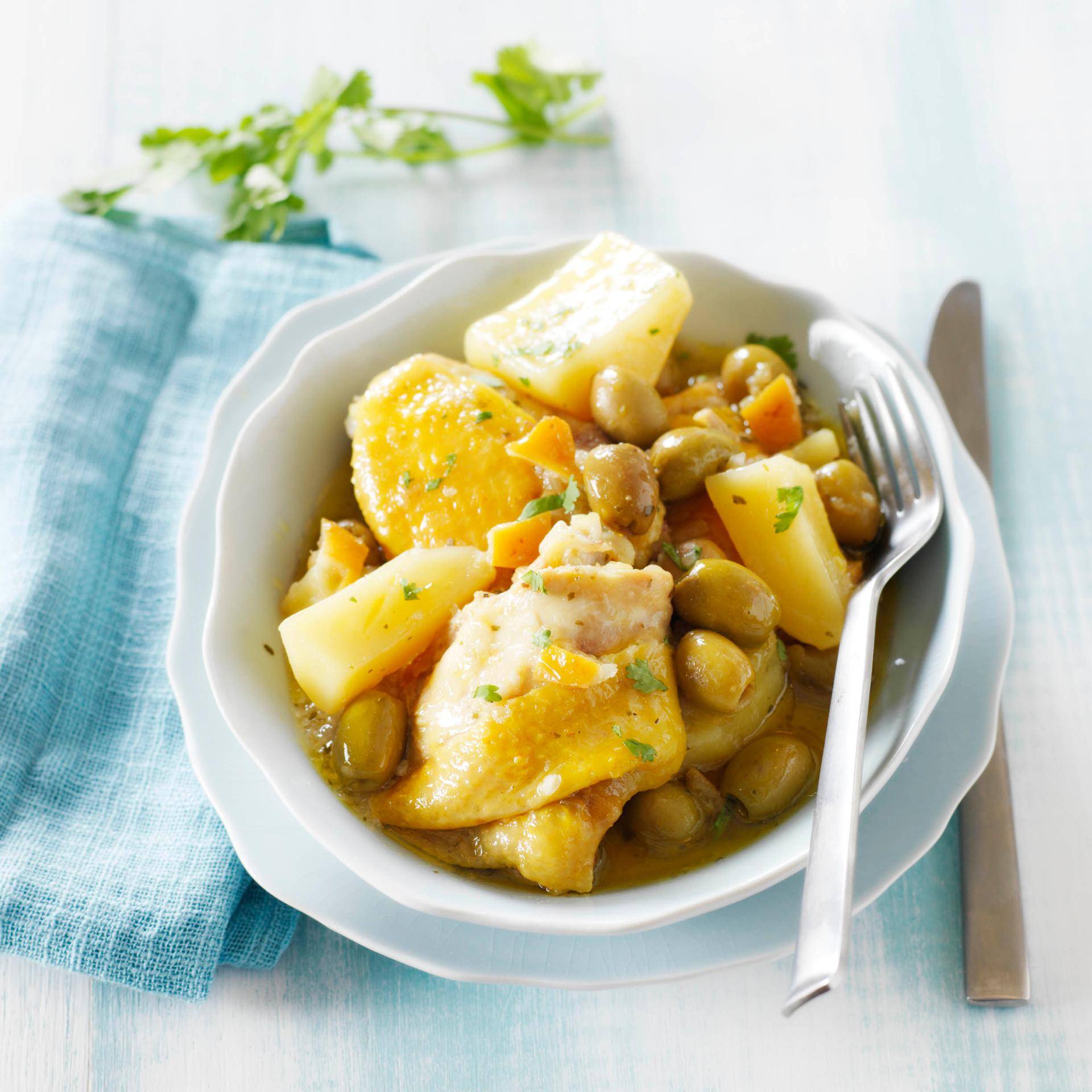 Poulet comme un tajine citron et coriandre - Recette Companion | Moulinex