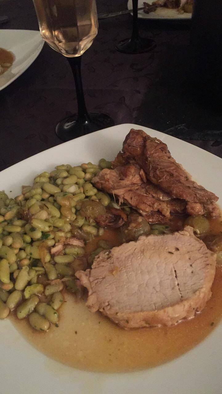 Rôti de porc au raisin blanc et vin blanc - Recette Cookeo | Moulinex