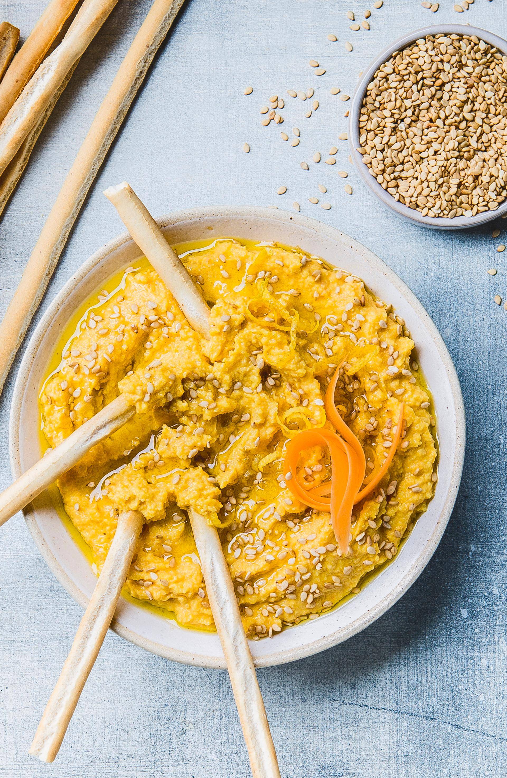 Houmous carotte cumin - Recette Blend up | Moulinex