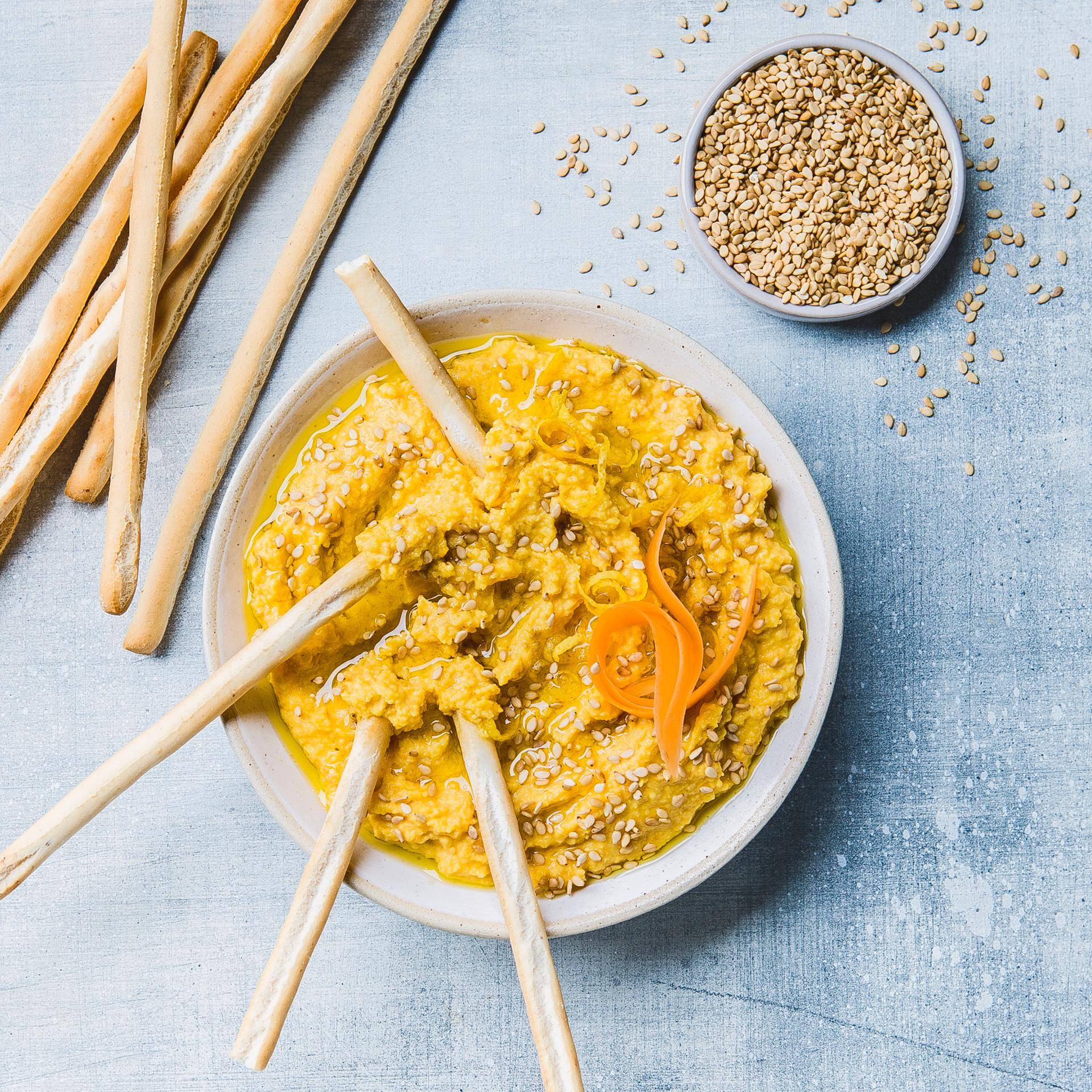 Houmous carotte sésame - Recepten Cookeo | Moulinex