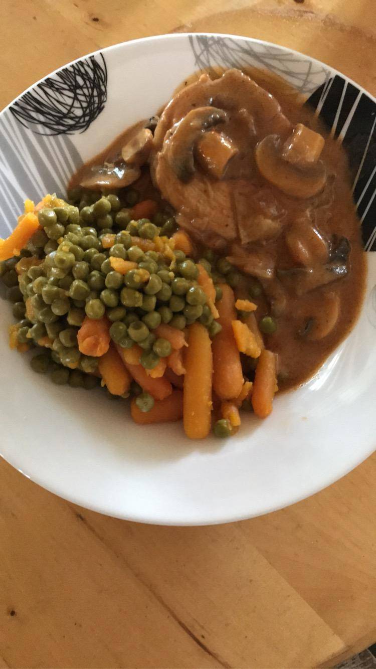 Rôti de dinde et champignons - Recepten Cookeo | Moulinex