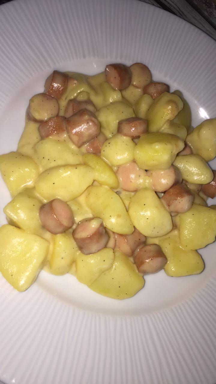 Pomme de terre knacki au cheddar - Recette Cookeo | Moulinex