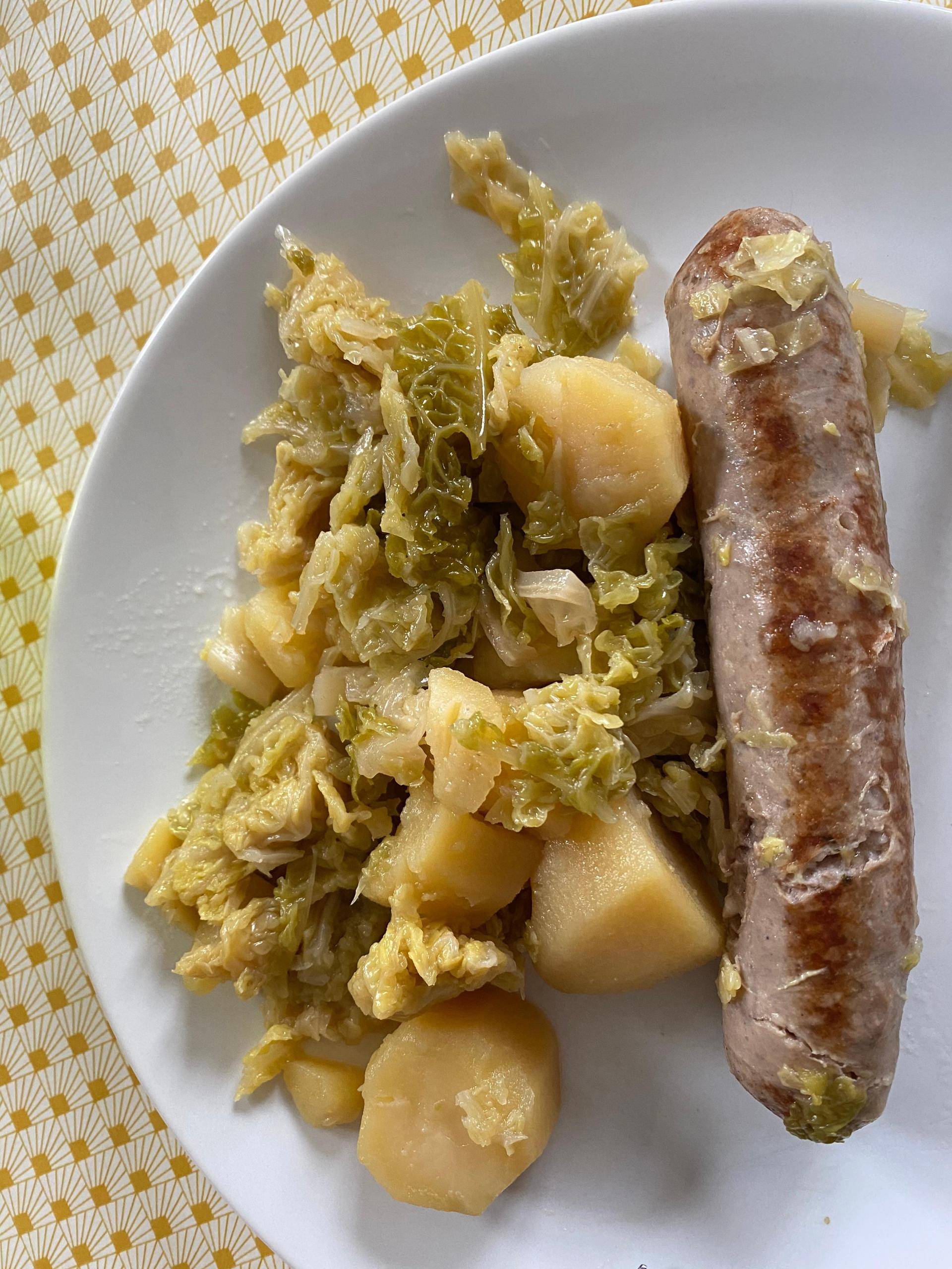 Saucisses au choux et pomme de terre - Recepten Cookeo V3 | Moulinex