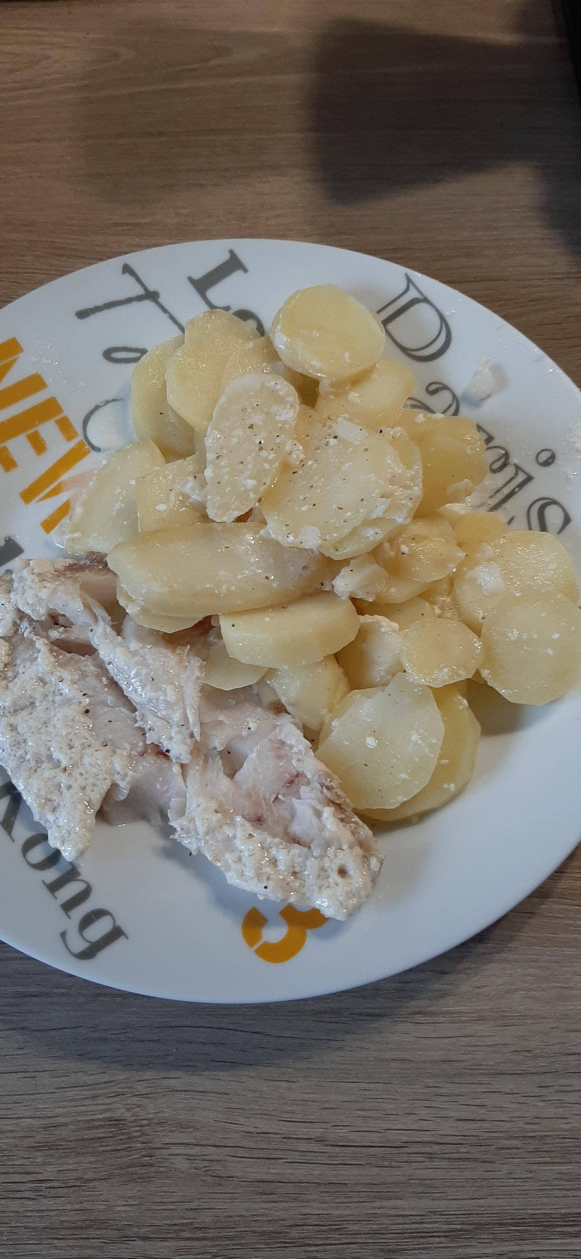 Pome de terre au lait genre gratin et poisson - Recepten Cookeo | Moulinex