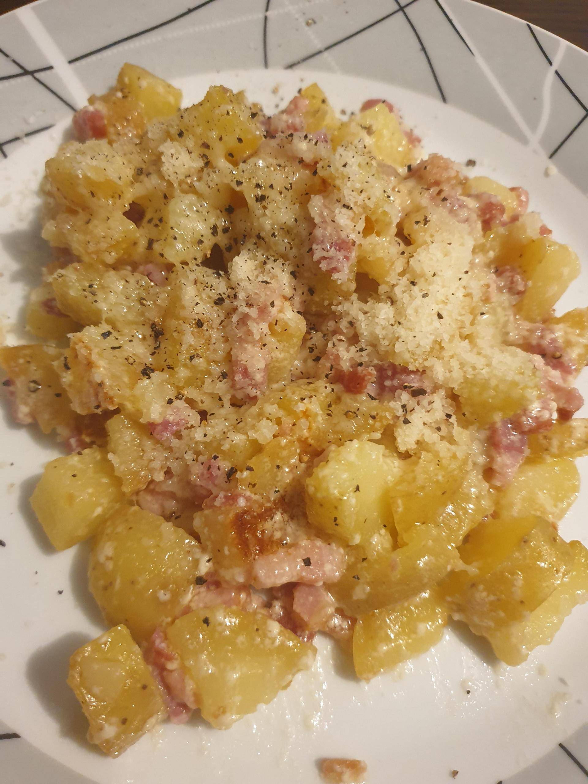 Pommes de terre lardon fromage - Recepten Cookeo | Moulinex