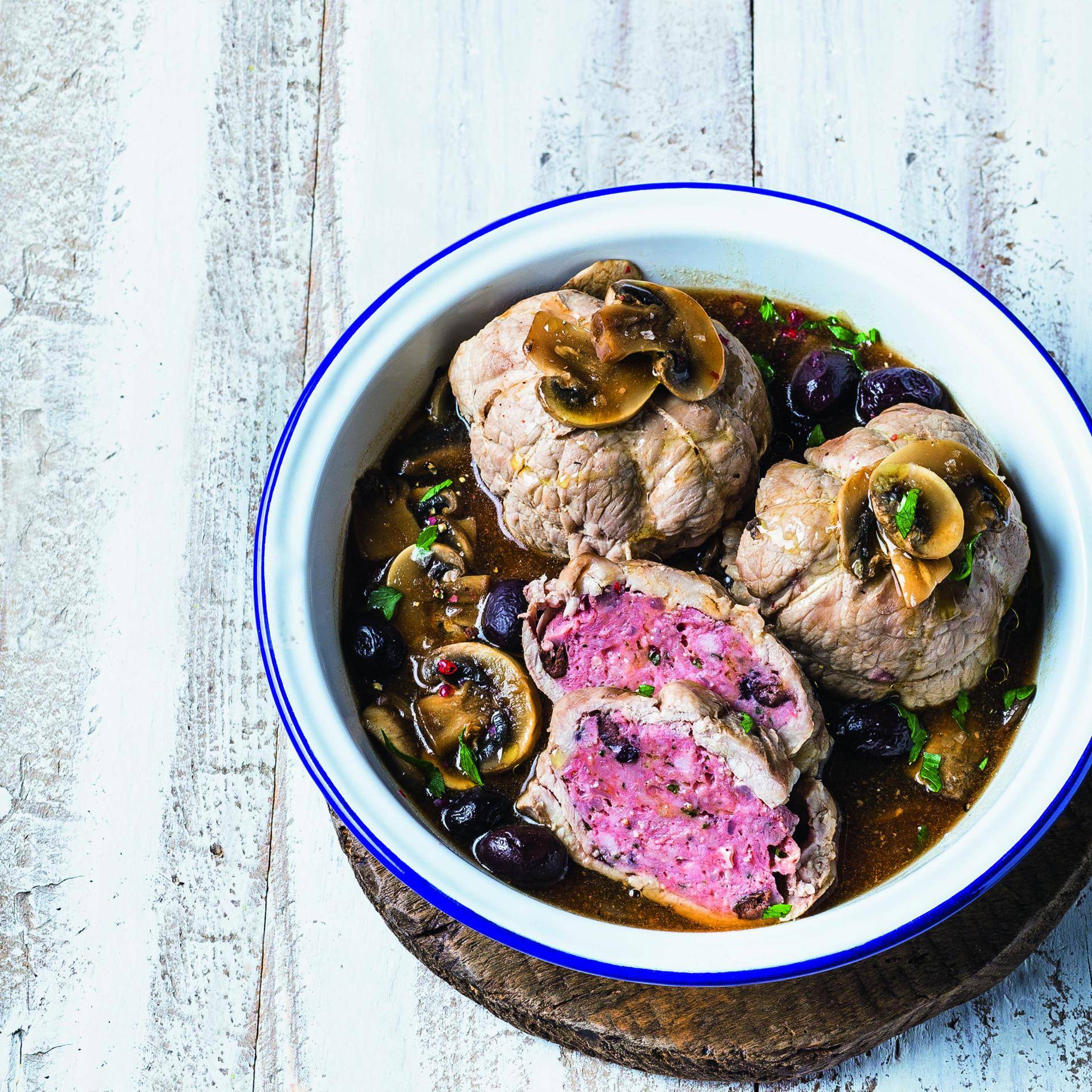 Paupiettes de veau aux olives et champignons - Recette Cuiseur vapeur | Moulinex