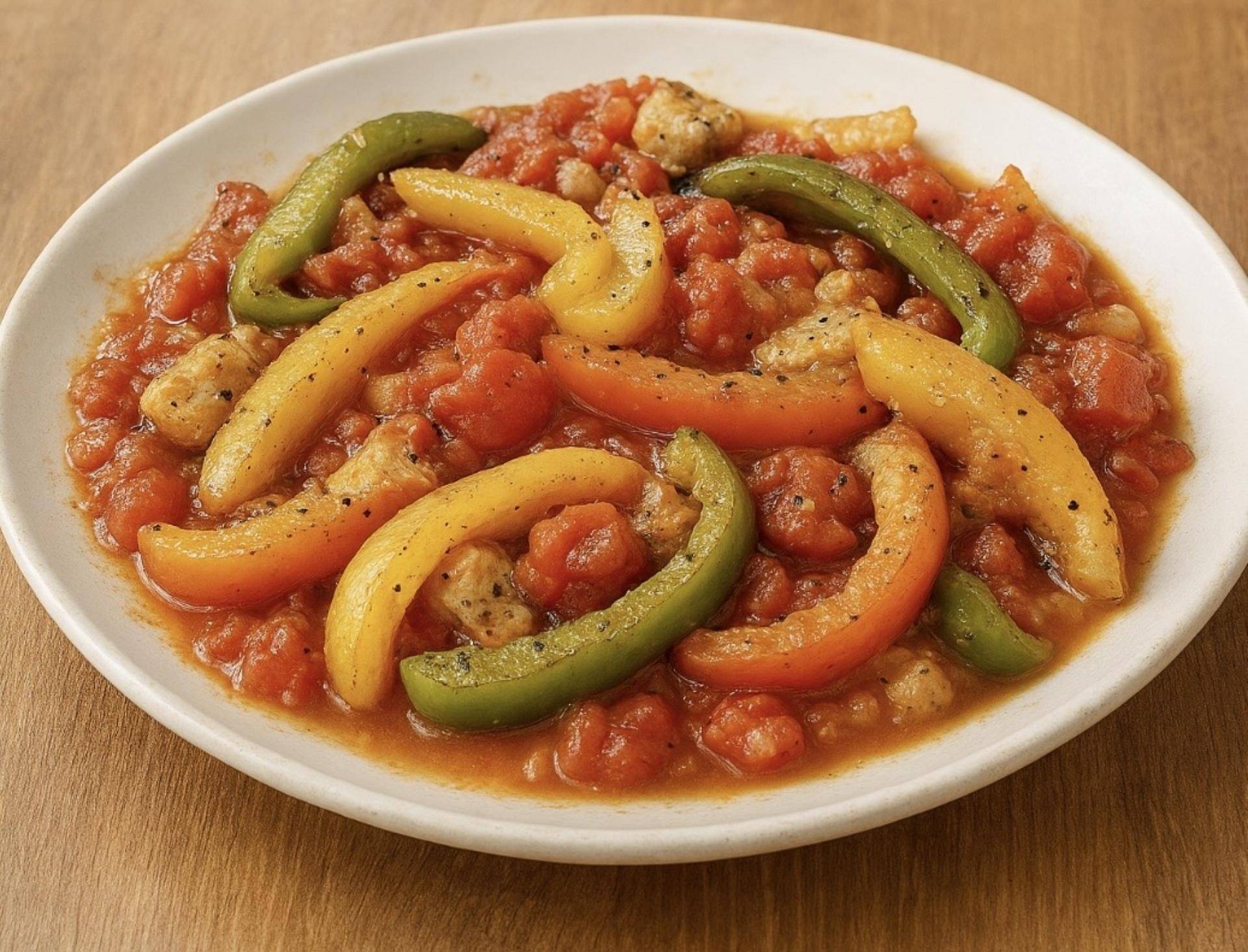 Trio de Poivrons ( idéal avec un barbecue ) - Recette Cookeo V3 | Moulinex